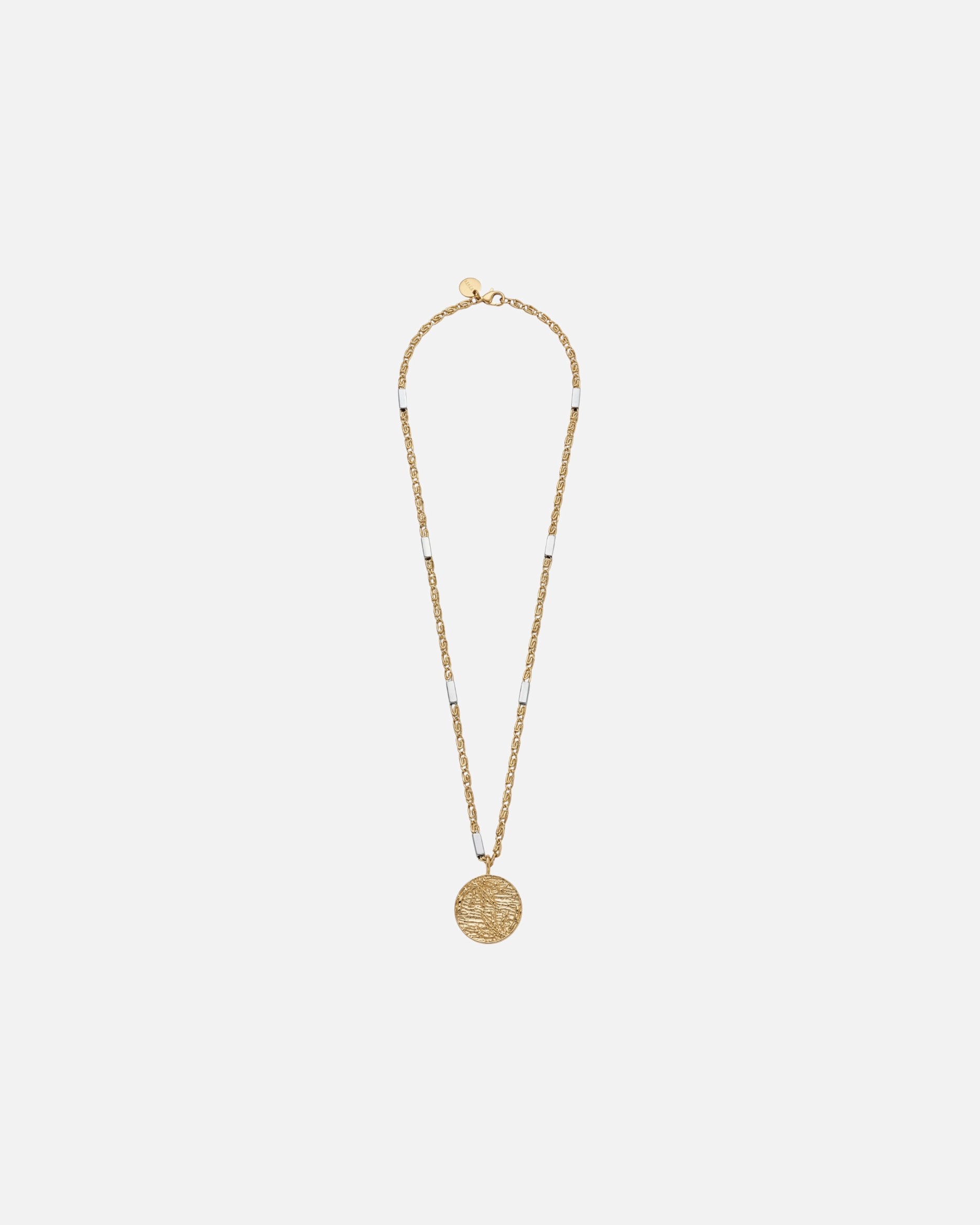 Halskette für Unisex Purelei Palm Coin Kette 100% Edelstahl Bicolor