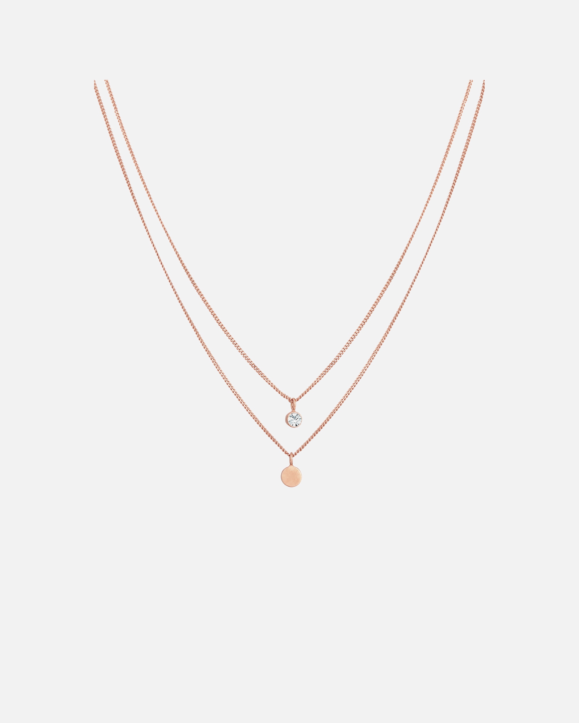 Halskette für Weiblich Elli Layer Plättchen mit Kristallen von Swarovski®925 Silber 1 Stück