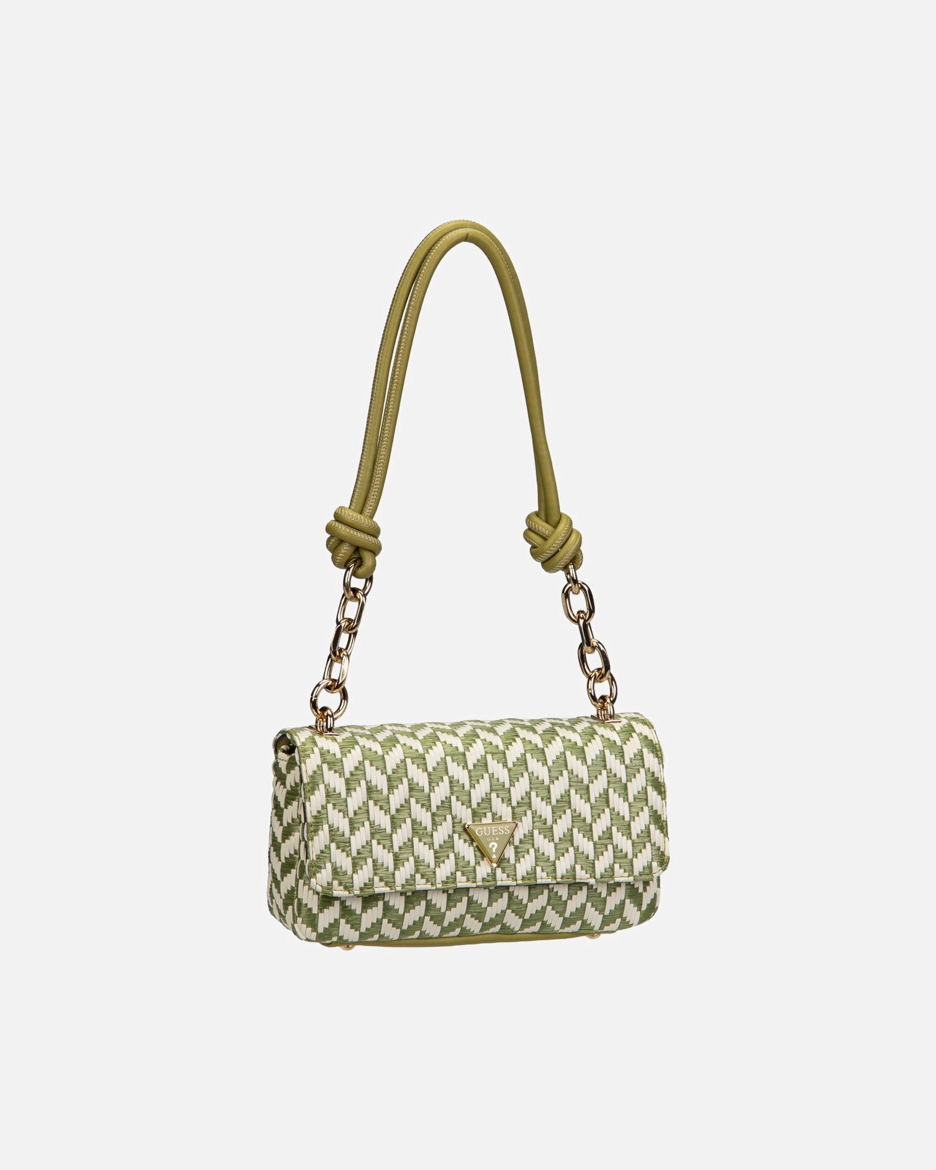 Umhängetasche für Weiblich GUESS Handtasche Tessi Flap Shoulder Olive Multi