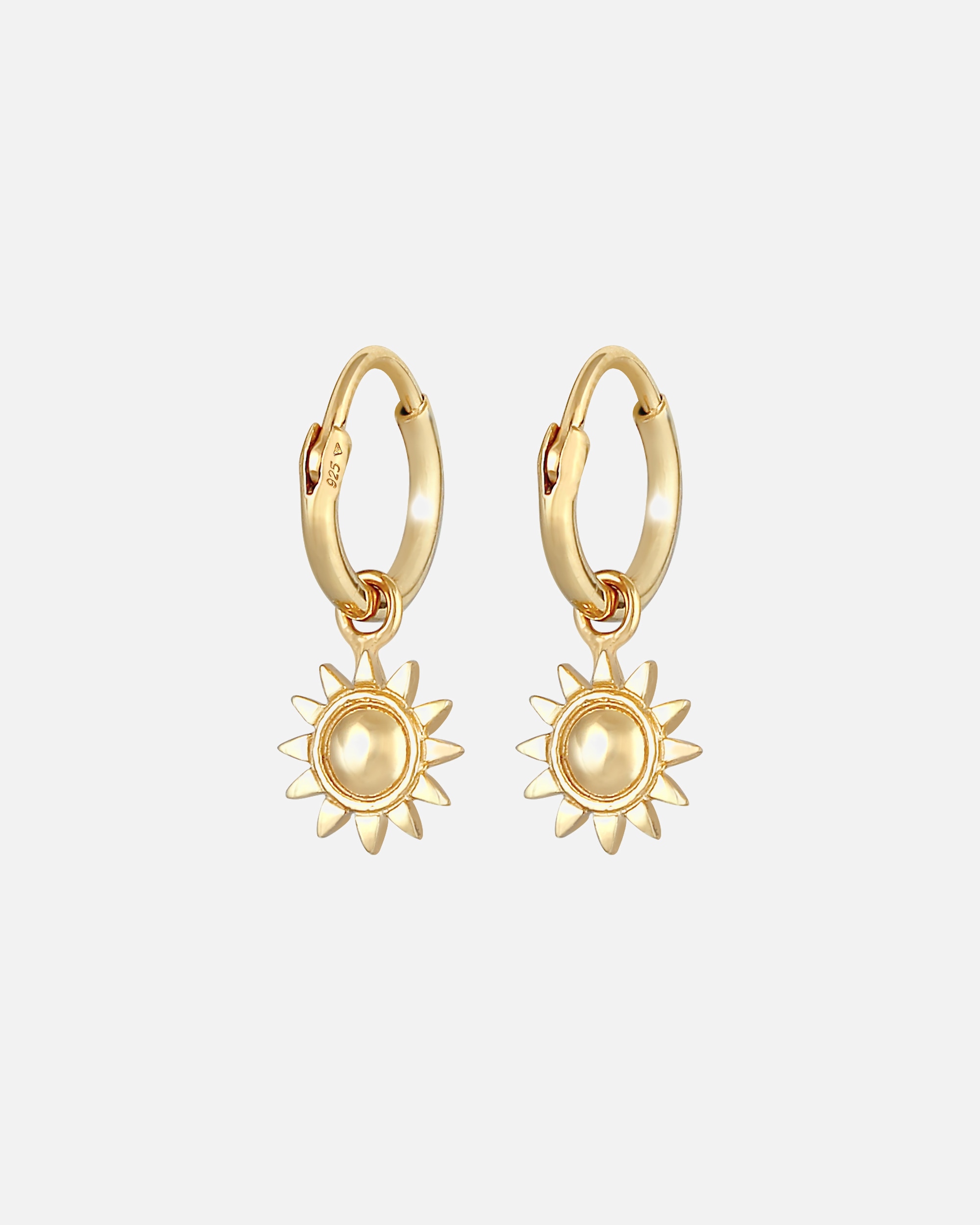 Creolen für Weiblich Elli Creolen Einhänger Sonne Strahlend 925 Silber 1 Stück