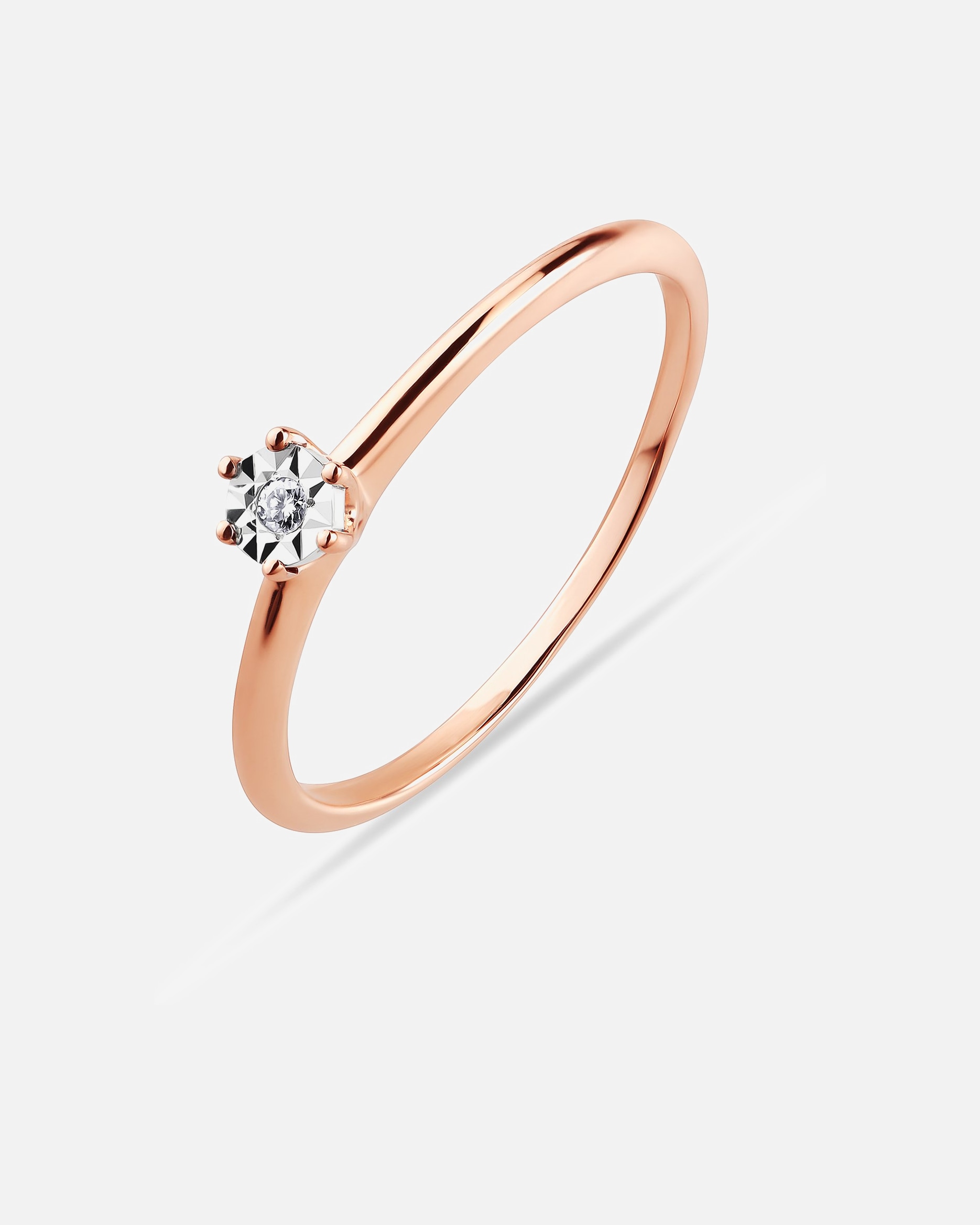 Ring für Weiblich CHRIST Damenring 375er Roségold 60