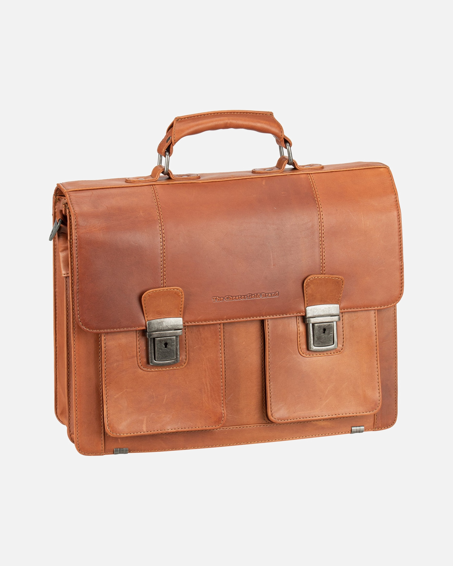 Laptoptasche für Männlich The Chesterfield Brand Aktentasche Springfield Cognac