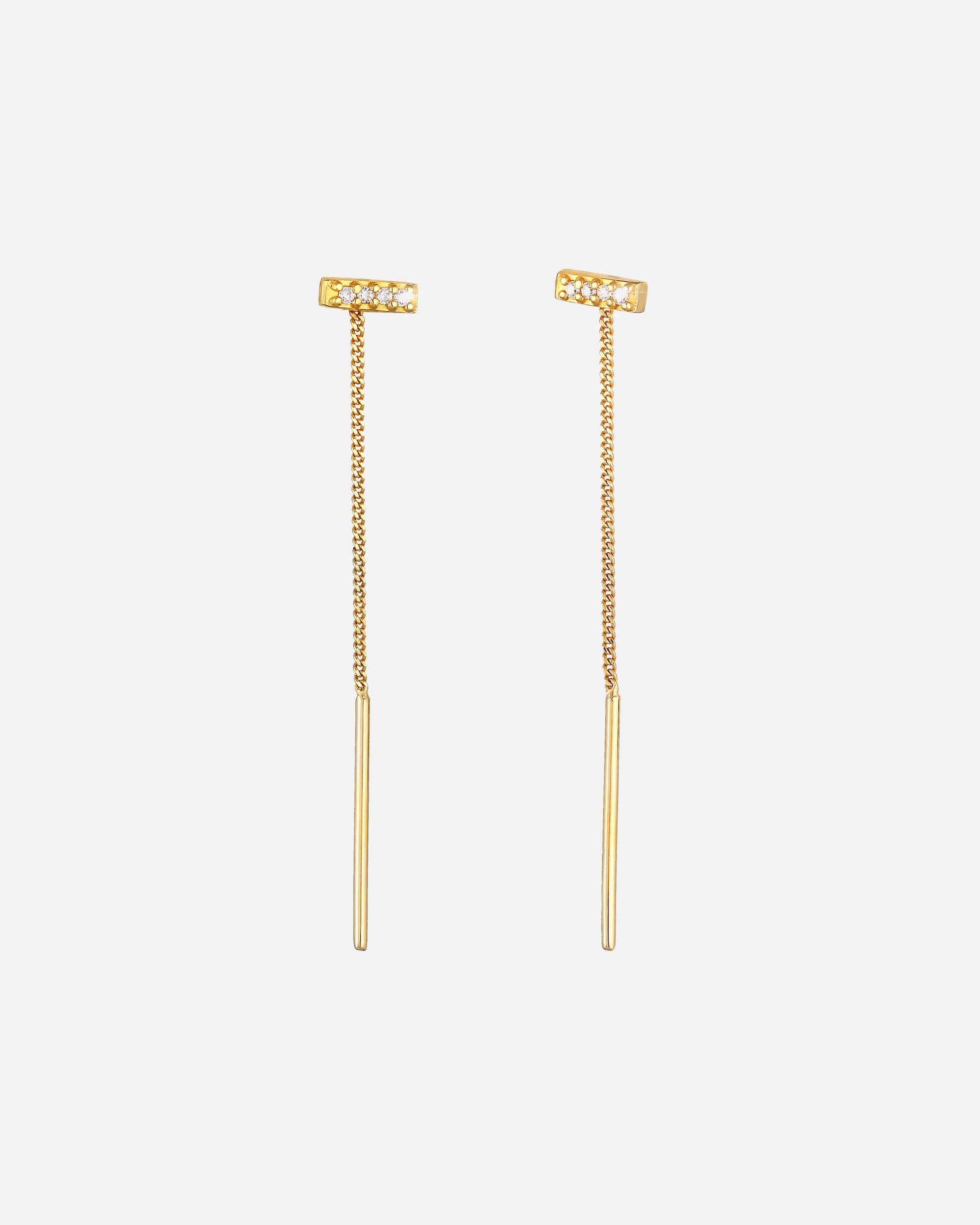 Ohrringe für Weiblich Elli Elli Ohrringe Zirkonia Stab Durchzieher Trend 925 Silber 1 Stück