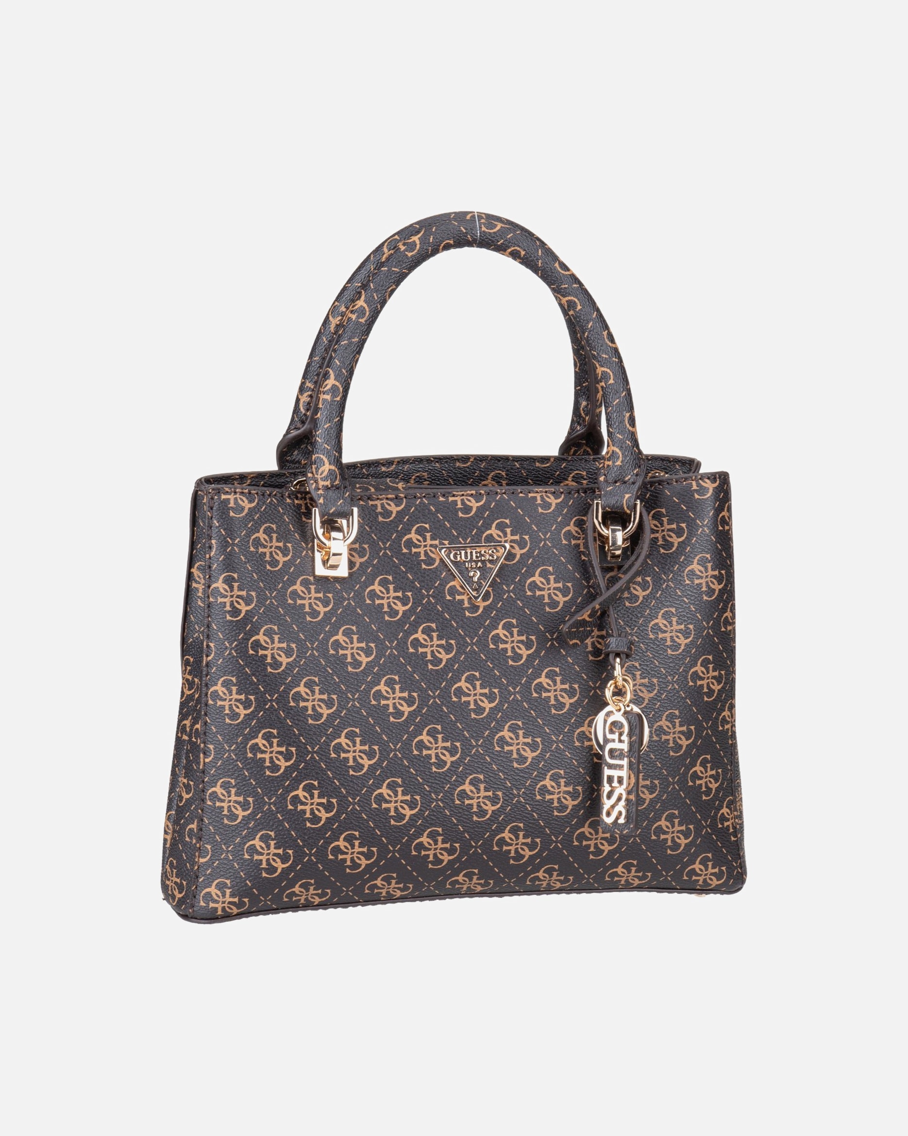 Umhängetasche für Weiblich GUESS Handtasche Noelle II Sml Multi Comp Stchl brown logo