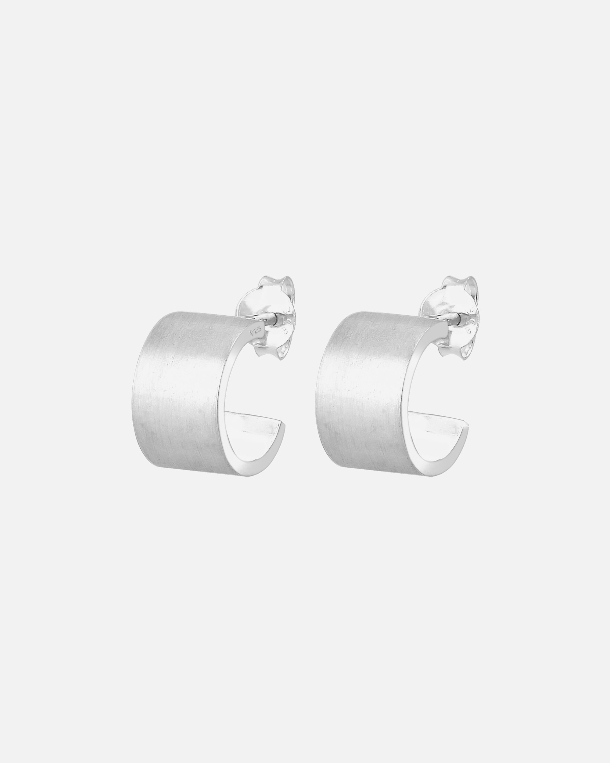 Ohrringe für Weiblich Elli Elli Ohrringe Creolen Hänger Basic Geo Trend Matt 925er Silber 1 Stück