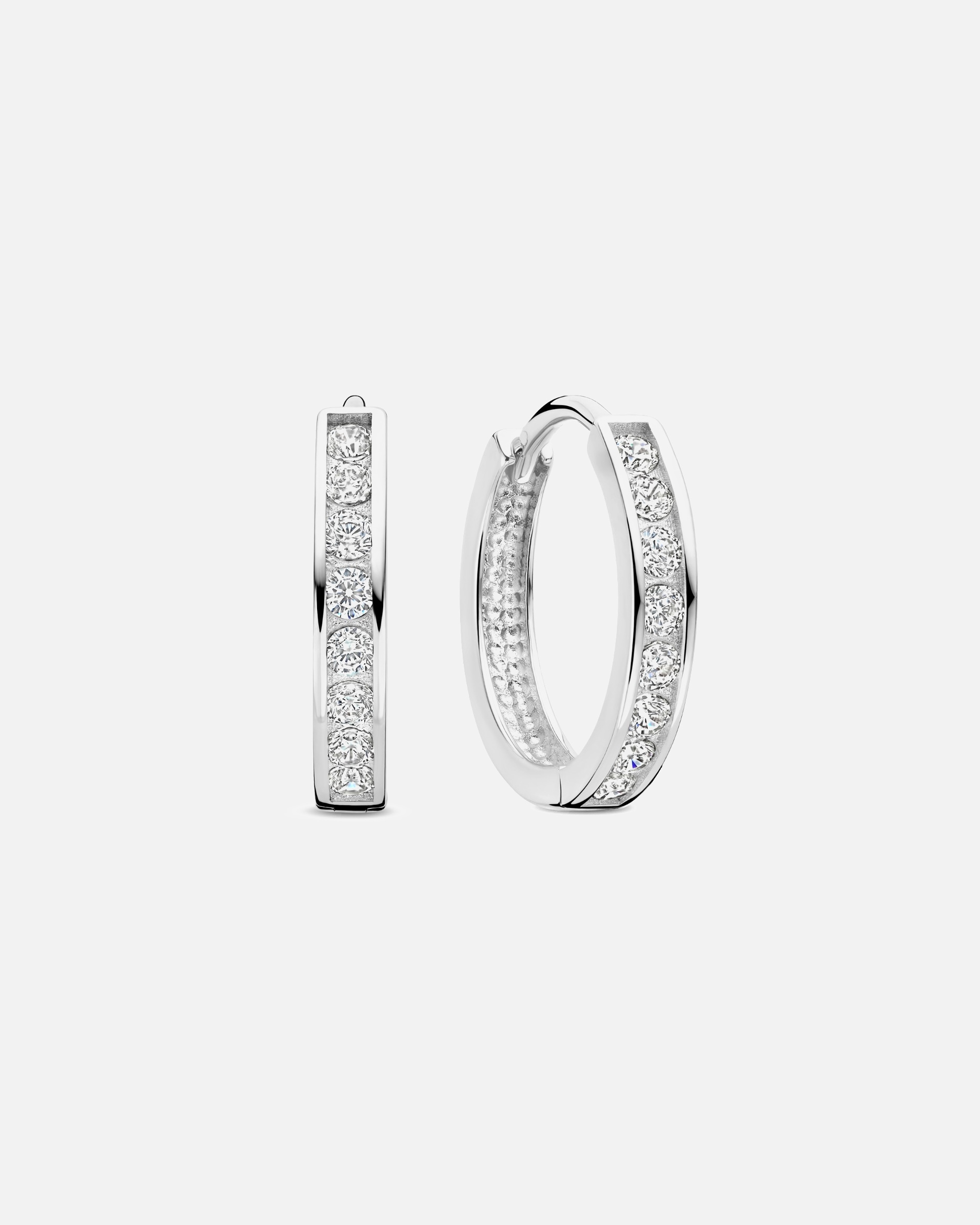 Ohrringe für Weiblich Saint Germain Ohrringe - 585 Gold / 14 Karat Gold Weißgold