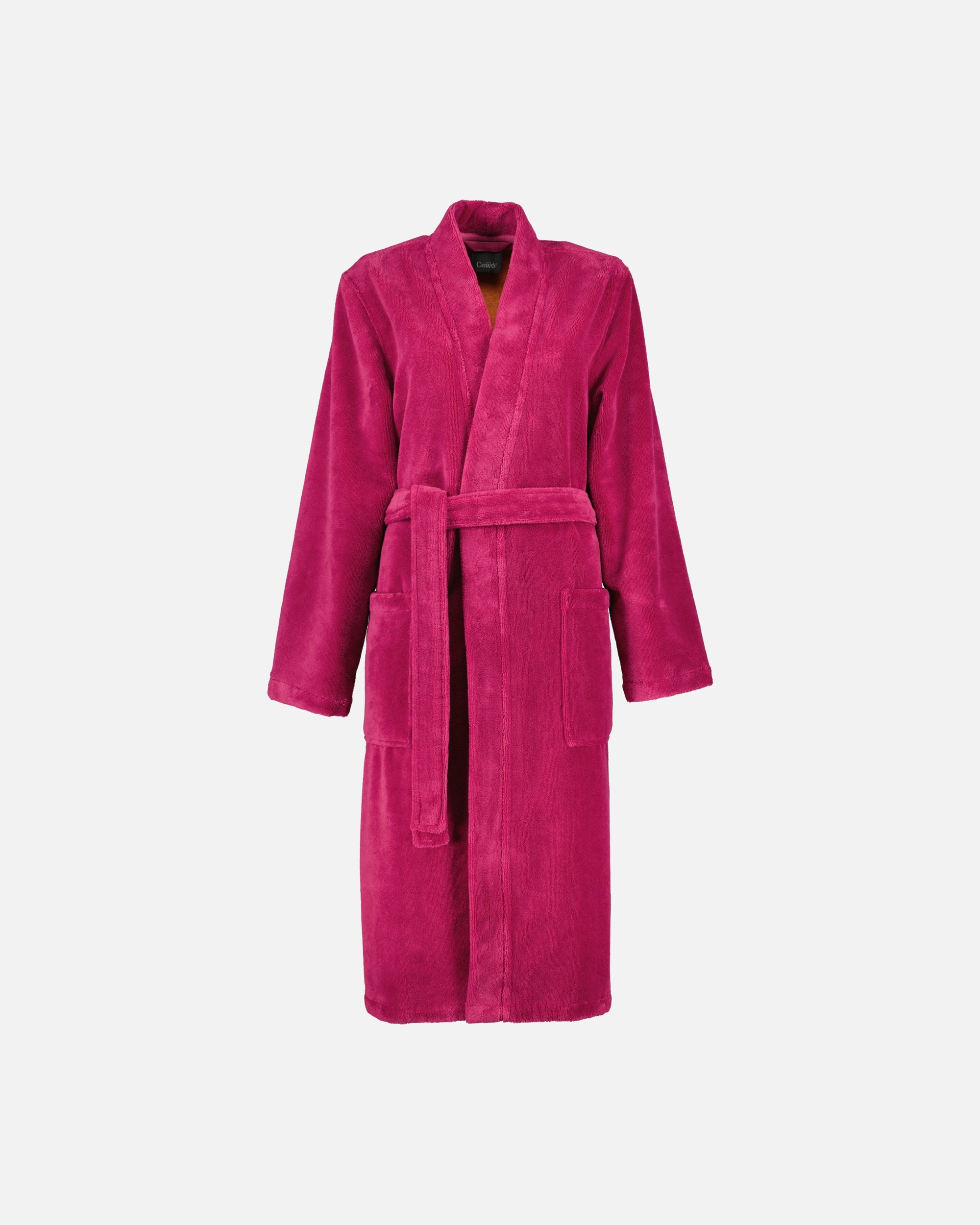 Bademantel für Unisex Cawö Cawö Bademäntel Damen Kimono Kimono 844 pink-orange - 23 L
