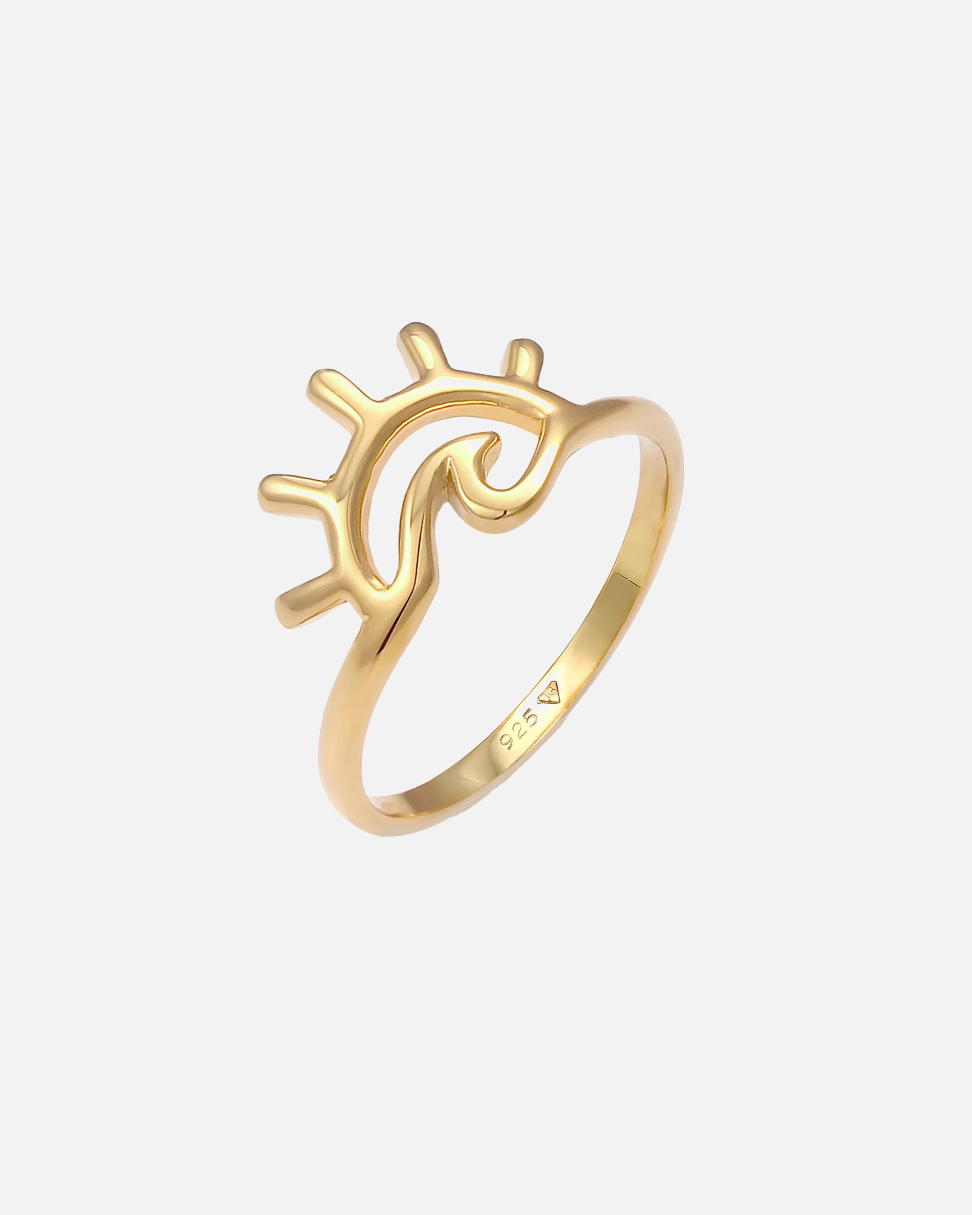 Ring für Weiblich Elli Sonnenaufgang Motiv Sommer 925 Silber 54