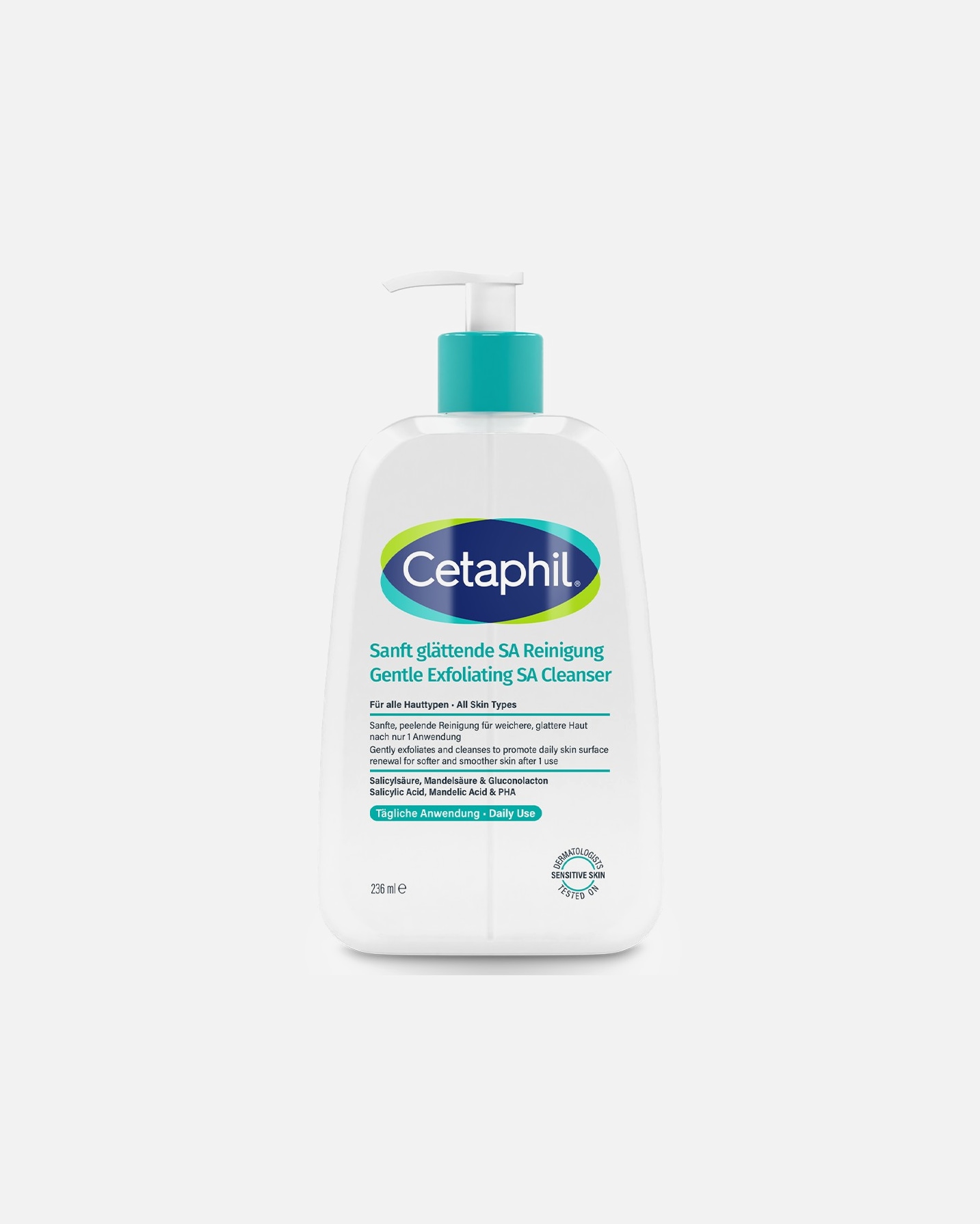 Reinigungsgel für Unisex Cetaphil Sanft glättende SA Reinigung 236 ml