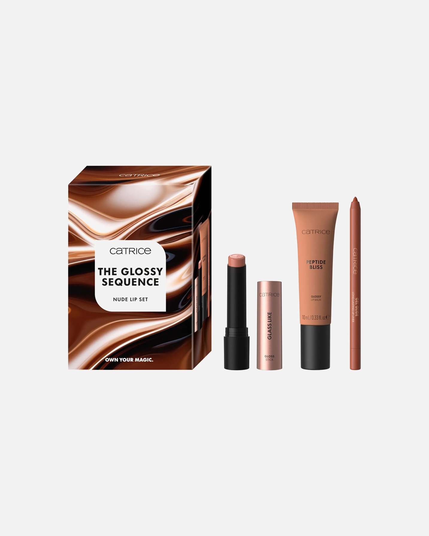 Lippen Make-up Set für Weiblich Catrice The Glossy Sequence Nude Lip Set 01 Glossible! 1 Stück