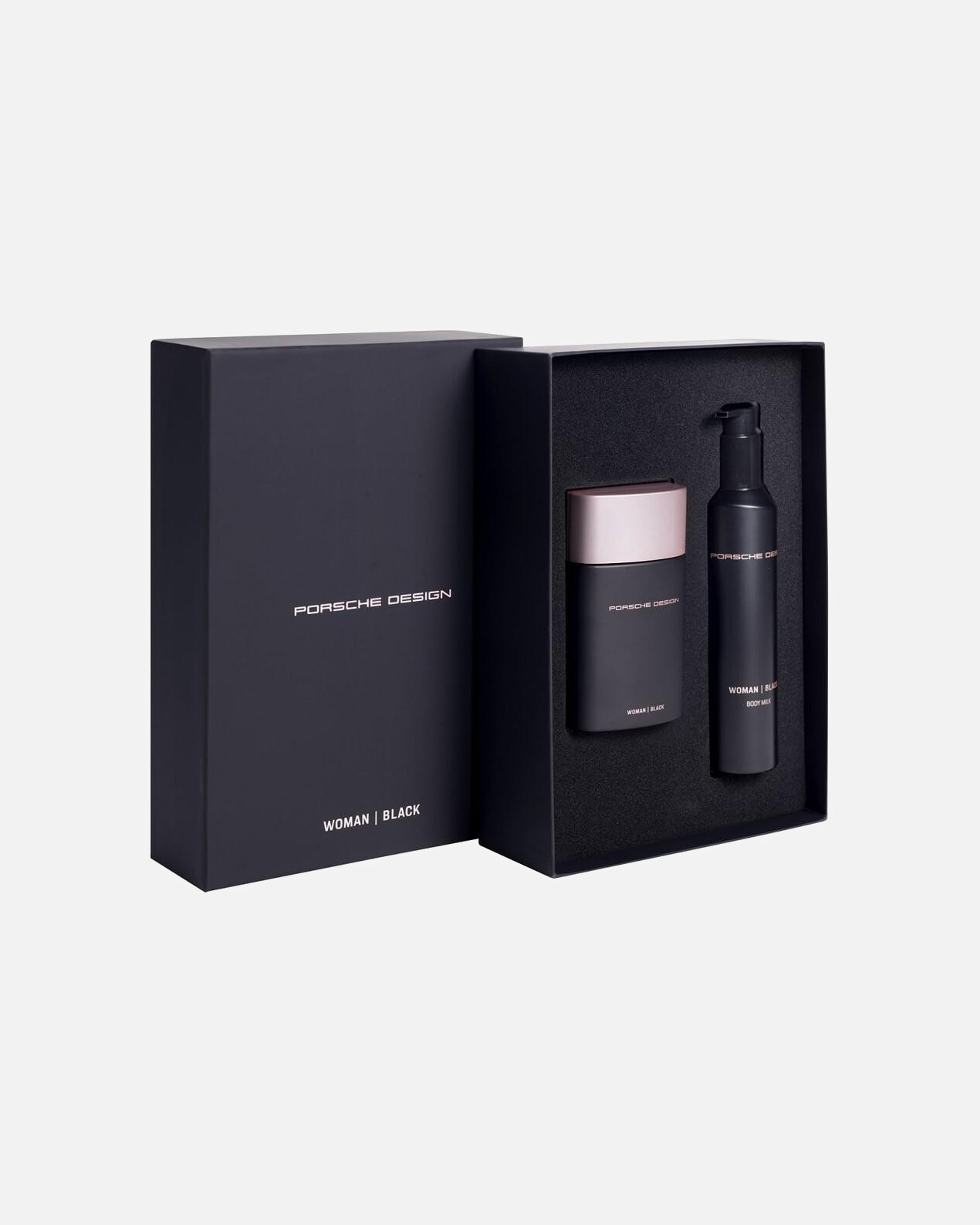 Körperpflegeset für Weiblich Porsche Design Woman Black Eau de Parfum Spray 100 ml + Body Lotion 200 ml