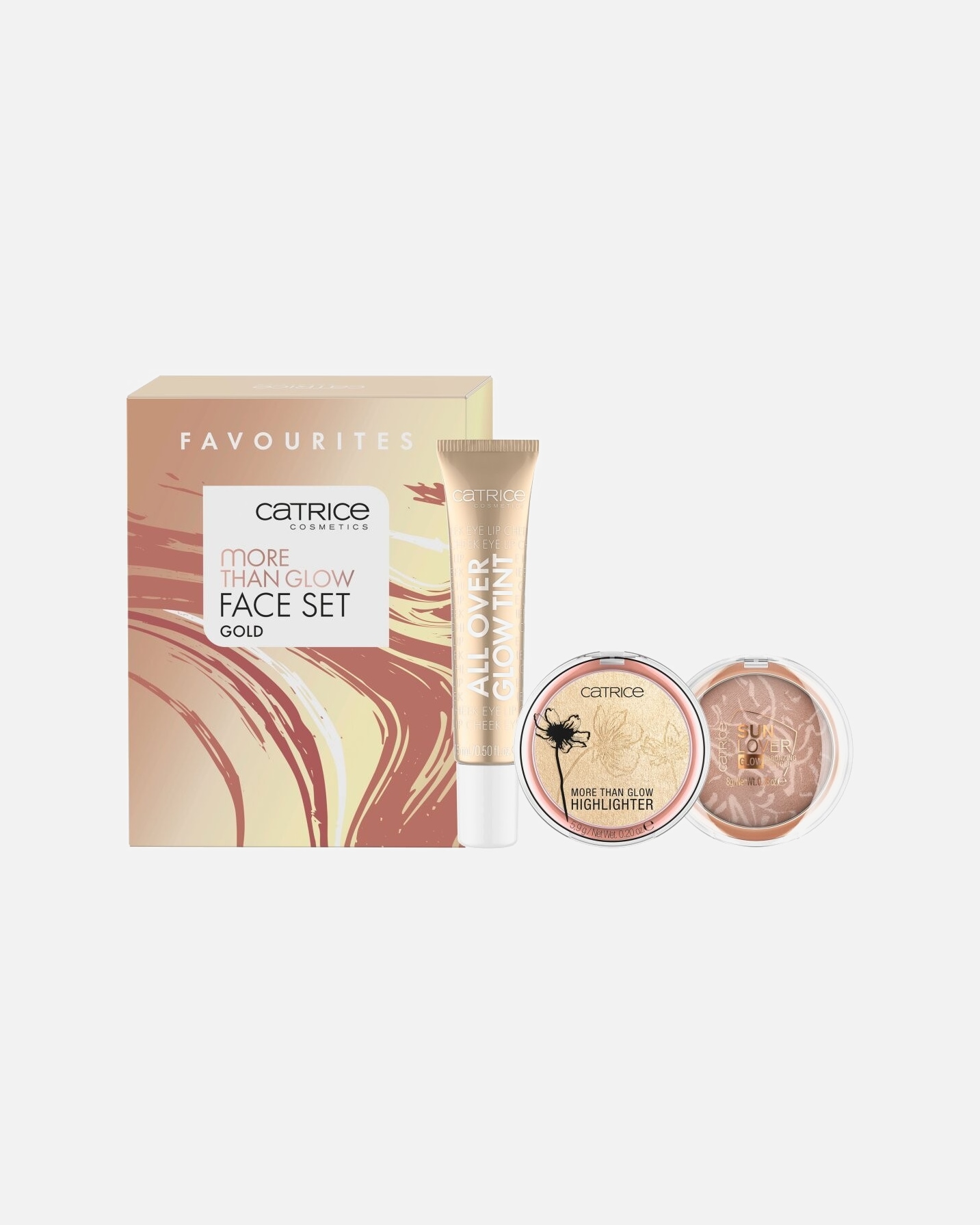 Teint Make-up Set für Weiblich Catrice More Than Glow Face Set Gold More Than Glow Face Set Gold