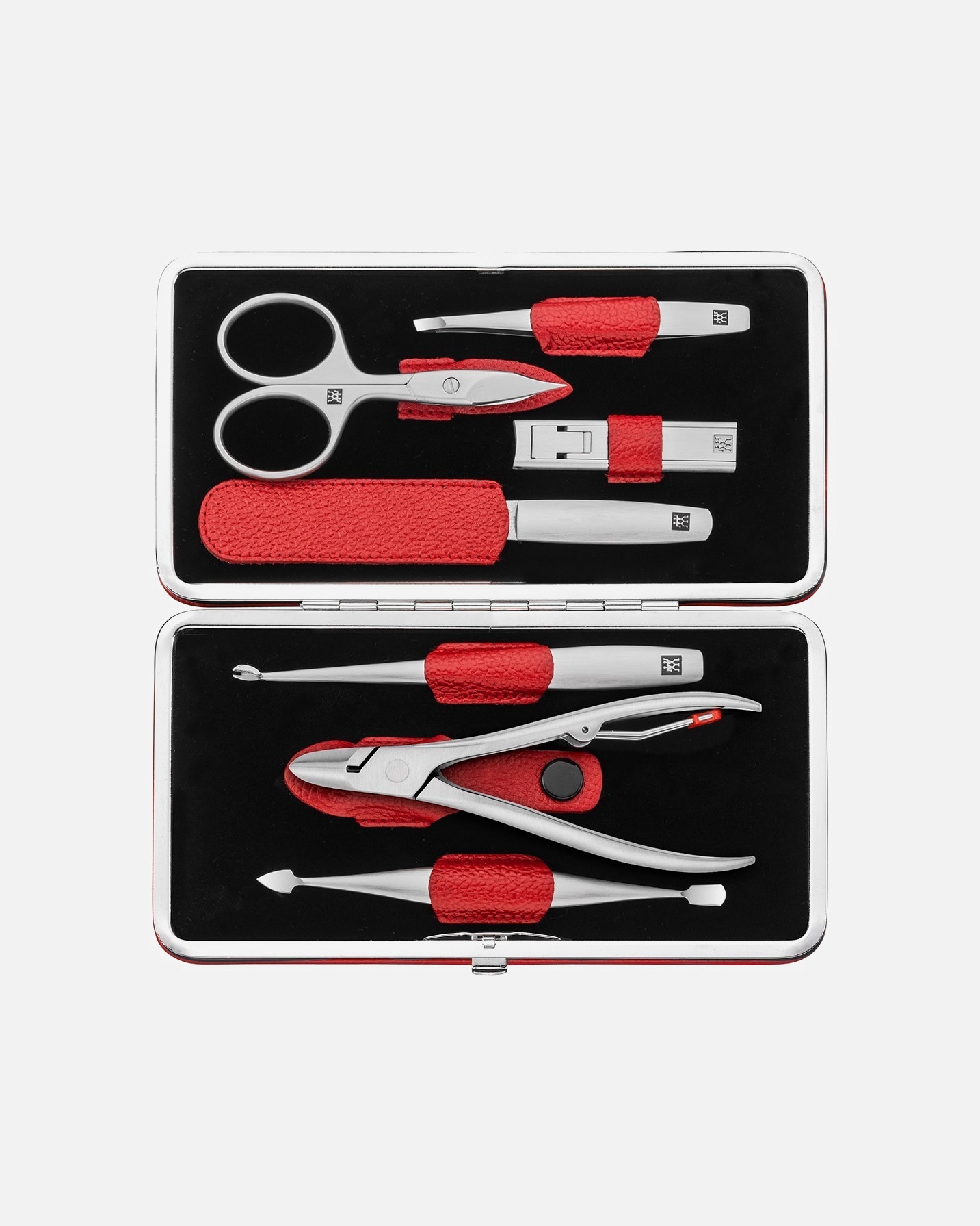 Nagelpflegeset für Unisex ZWILLING Beauty Premium Manicure Set 7pcs. Leather, Red 1 Stück