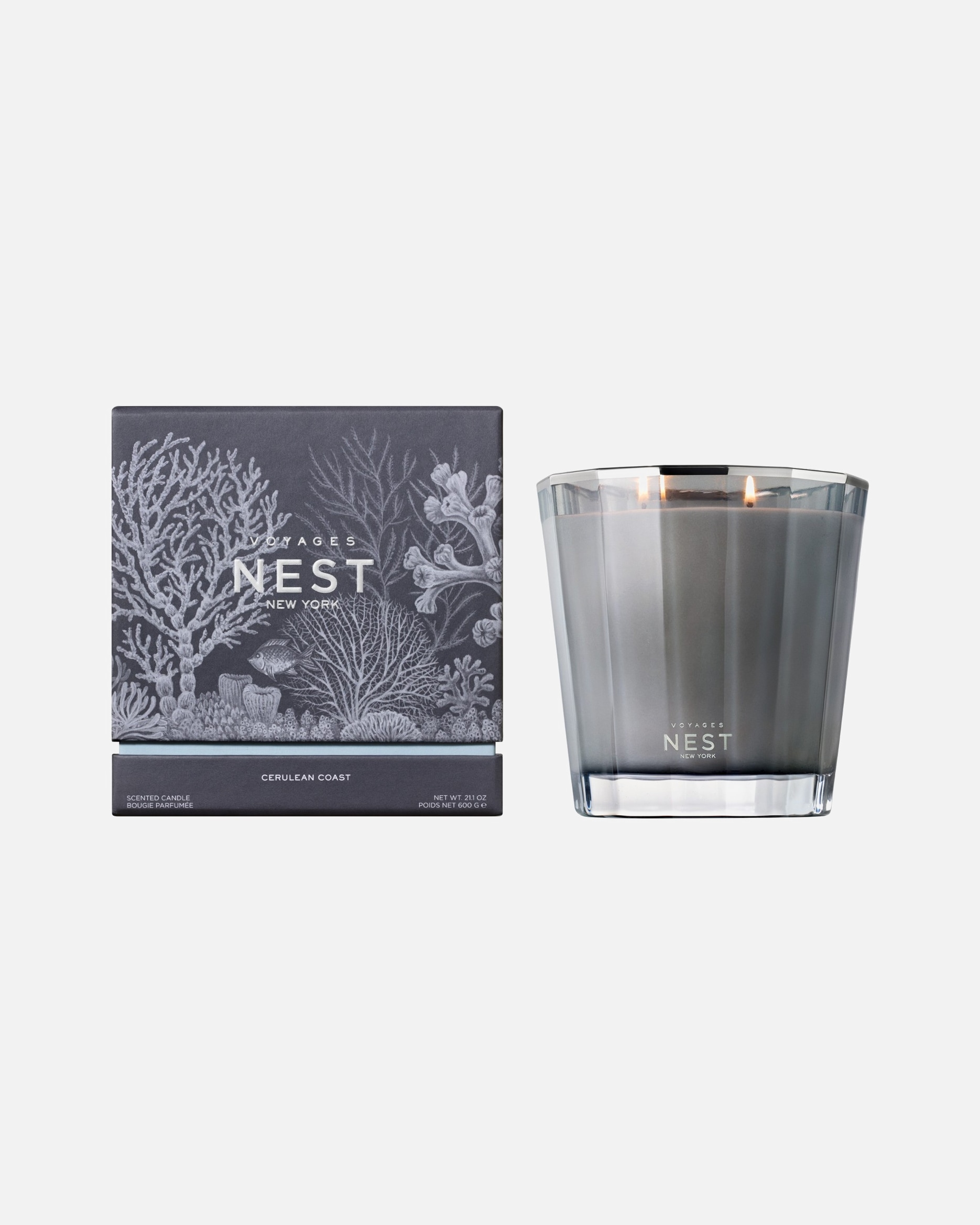 Kerze für Unisex NEST NEW YORK Default Brand Line Voyages Cerulean Coast 2-Wick 600 g
