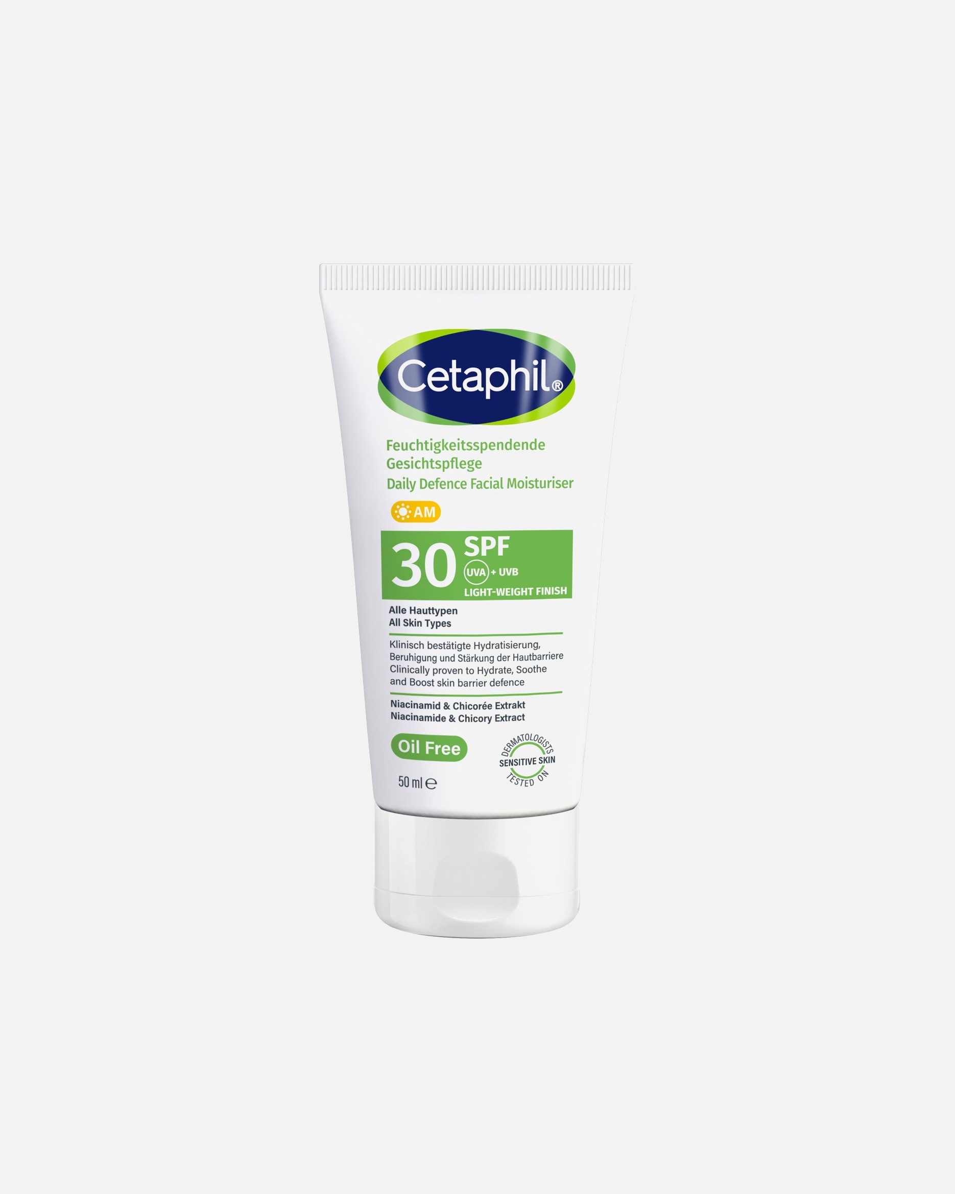 Tagescreme für Unisex Cetaphil Feuchtigkeitsspendende Gesichtspflege SPF 30 50 ml