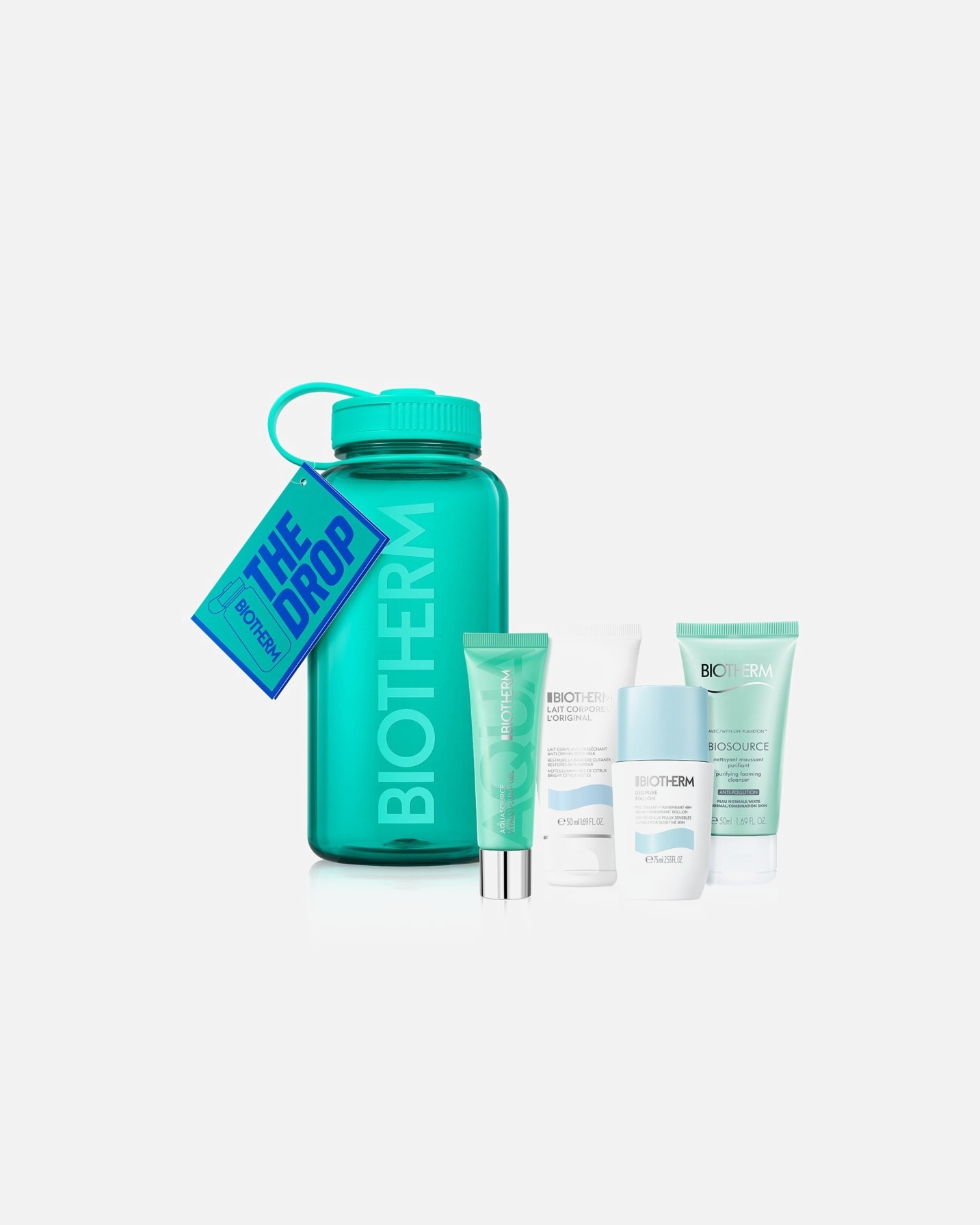Körperpflegeset für Unisex Biotherm Aquasource The Drop-Set Grün 1 Stück
