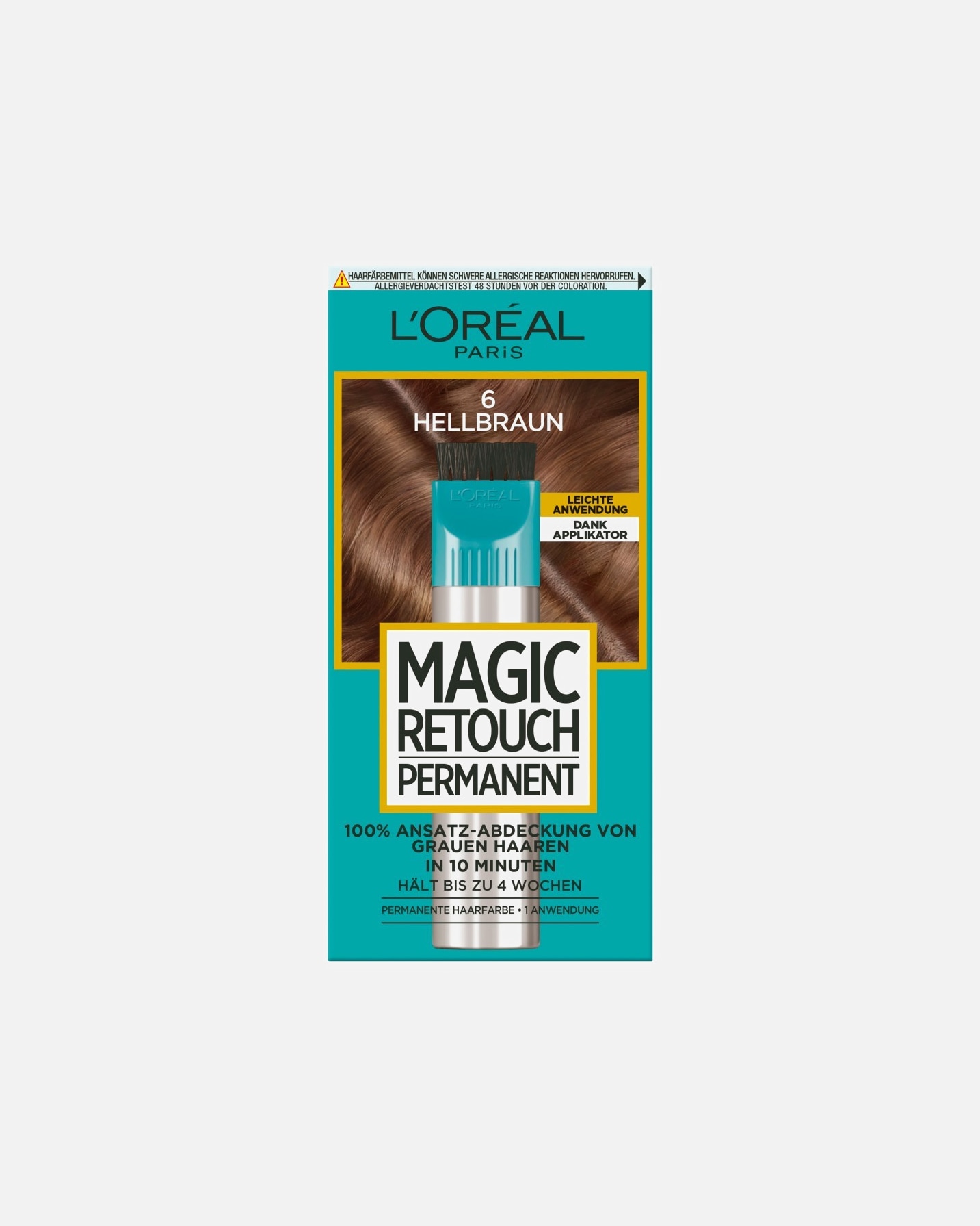 Haarfarbe für Unisex L’Oréal Paris Magic Retouch Permanent Ansatz-Abdeckung Nr. 6 - Hellbraun
