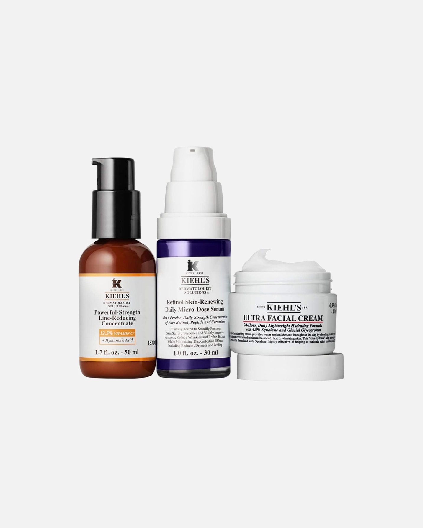 Gesichtspflegeset für Unisex Kiehl’s Ultra Facial Skin-Smoothing Solutions 1 Stück
