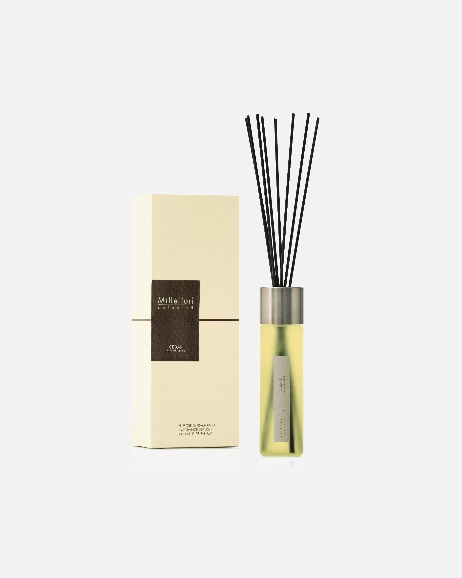 Raumduft für Unisex Millefiori MILANO selected Reed Diffuser Cedar 350 ml