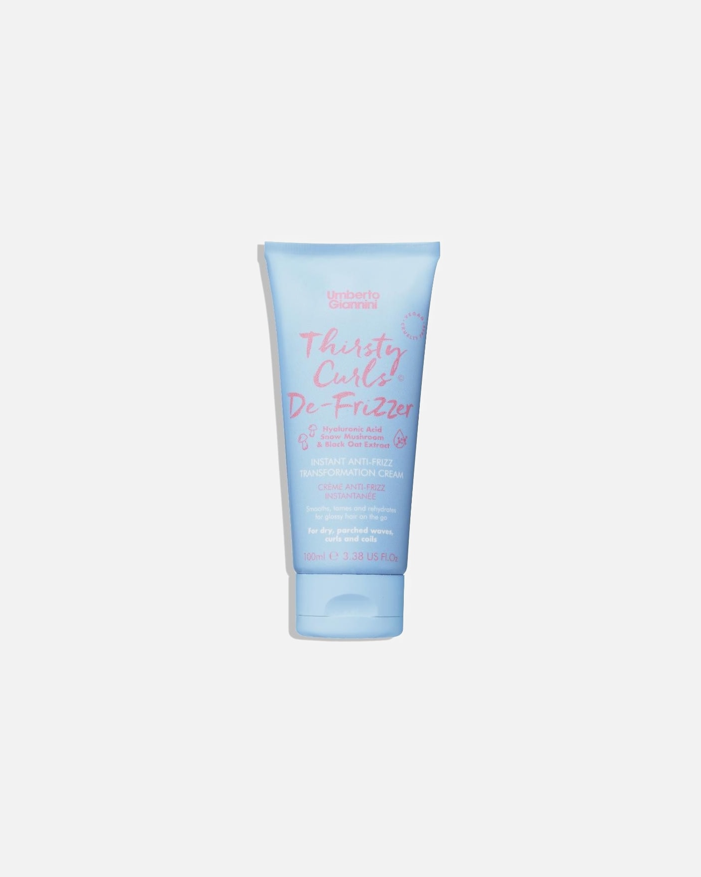 Haarcreme für Weiblich Umberto Giannini Thirsty Curls Instant Anti-Frizz Cream 100 ml