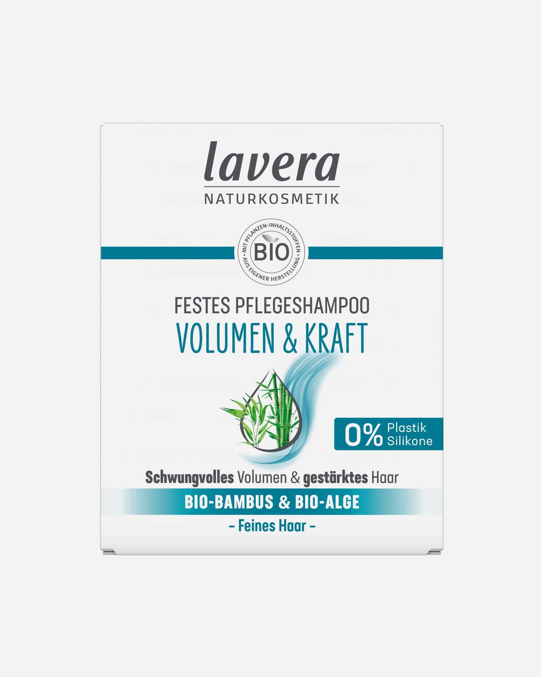 Trockenshampoo für Weiblich lavera Festes Pflegeshampoo Volumen & Kraft 50 Gramm