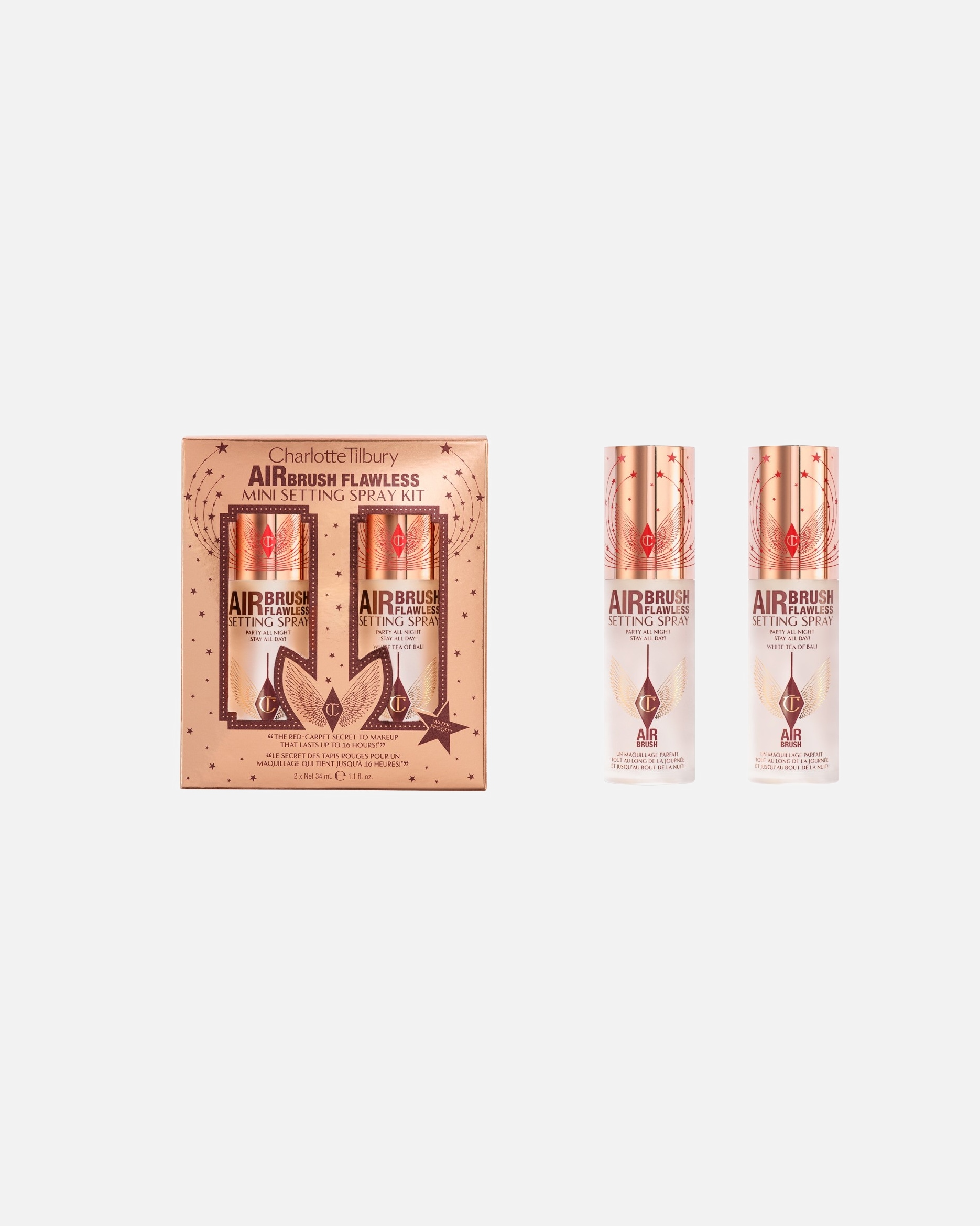 Teint Make-up Set für Unisex Charlotte Tilbury AIRBRUSH FLAWLESS MINI SETTING SPRAY KIT 1 Stück