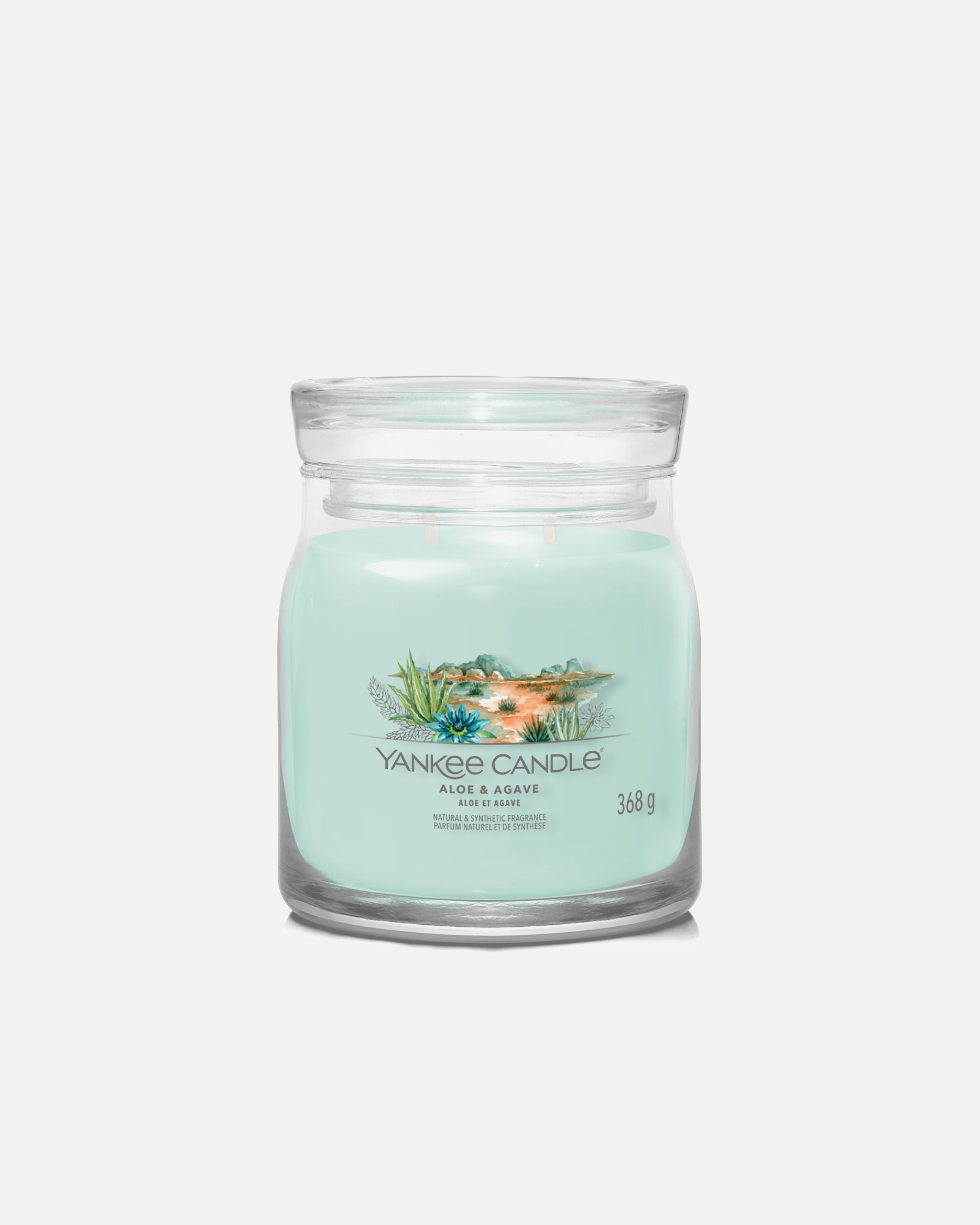 Kerze für Unisex YANKEE CANDLE Yankee Candle Signature Großes Glas Aloe & Agave 368 g