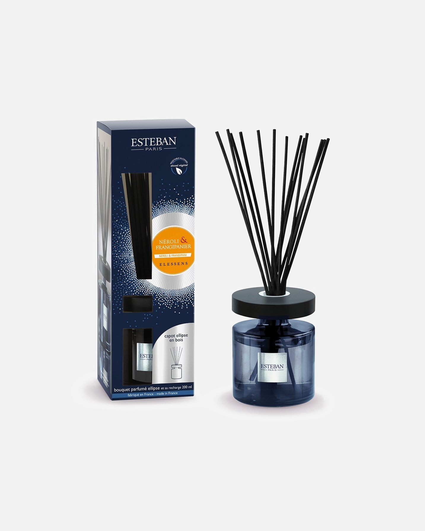 Raumduft für Unisex Esteban Nachfüllbares parfümiertes Bukett Ellipse NEROLI & PAGODENBAUM 200 ml