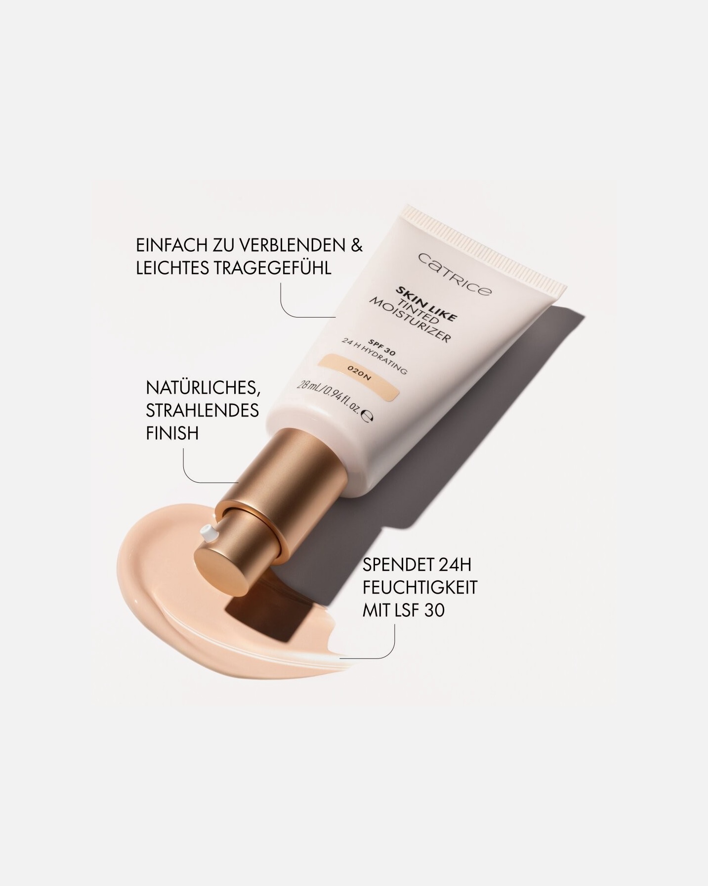 Foundation für Weiblich Catrice Tinted Moisturizer 28 ml