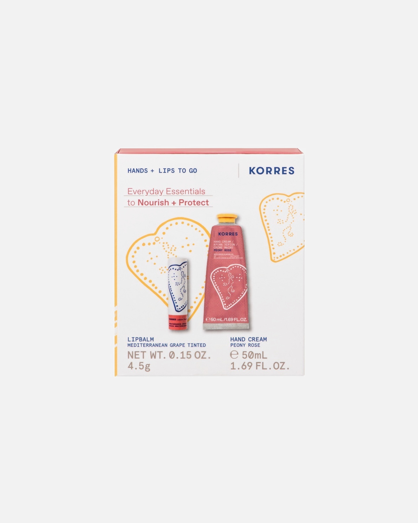 Handpflegeset für Unisex KORRES Everyday Essentials Hand- und Lippen Pflegeset Peony Rose 1 Stück