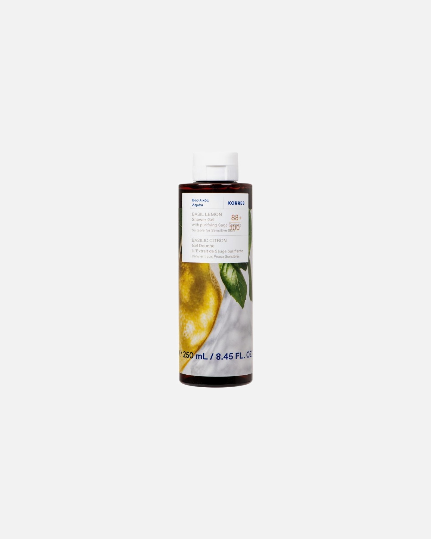 Duschgel für Unisex KORRES Basil Lemon 250 ml