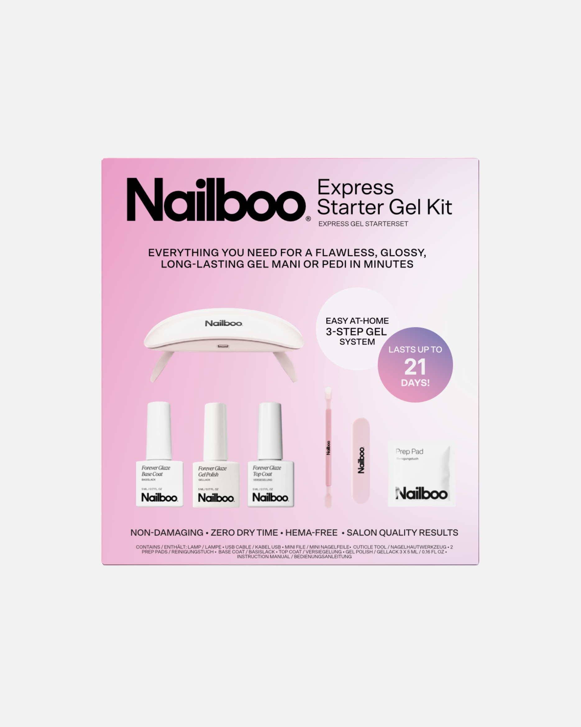 Nagellack-Set für Unisex Nailboo Default Brand Line Express Starter Gel Kit 1 Stück