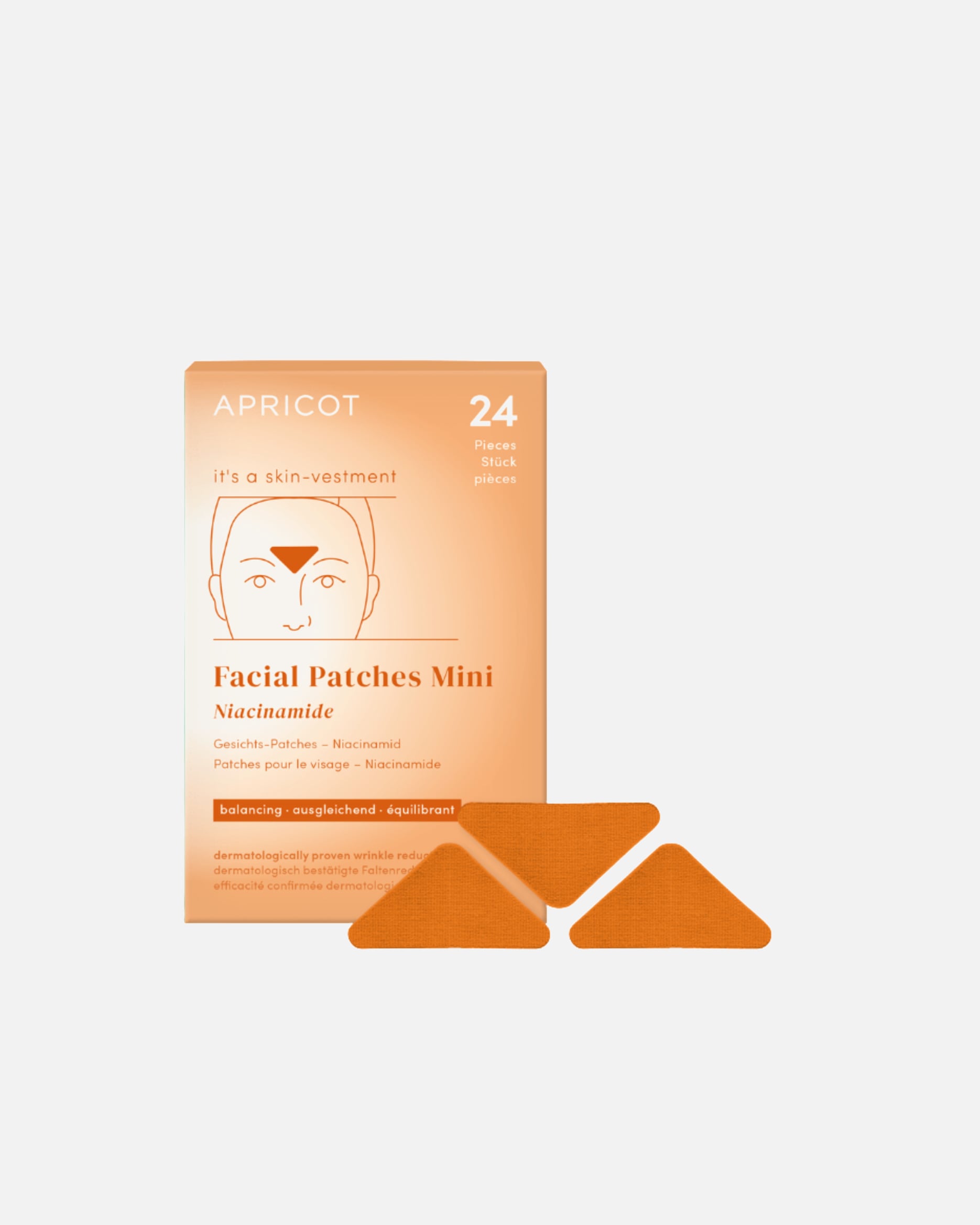 Anti-Aging Maske für Unisex Apricot Gesicht Patches mit Niacinamide - Mini 1 Stück