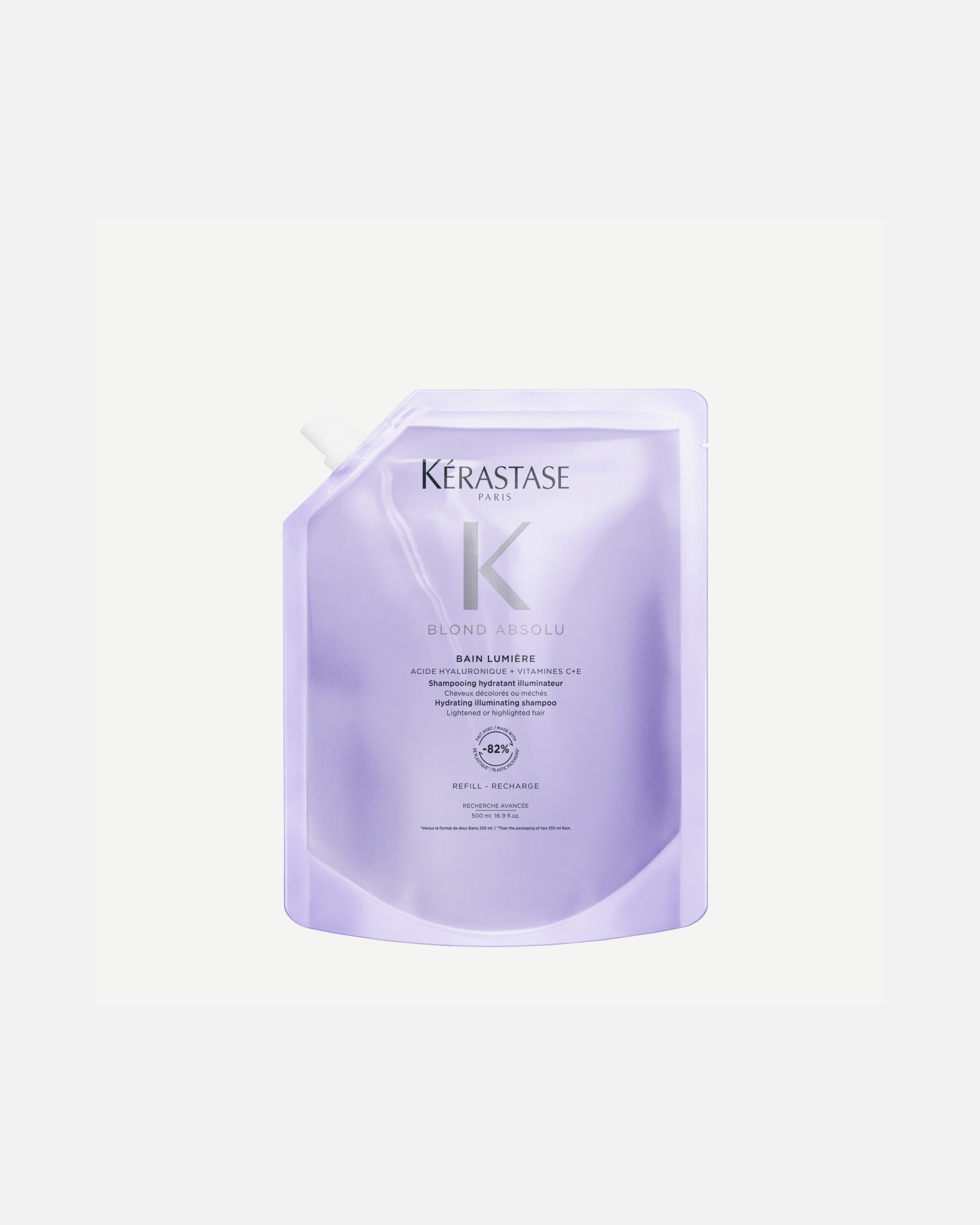 Shampoo für Unisex Kérastase Blond Absolu Bain Lumière Nachfüllpack 500 ml