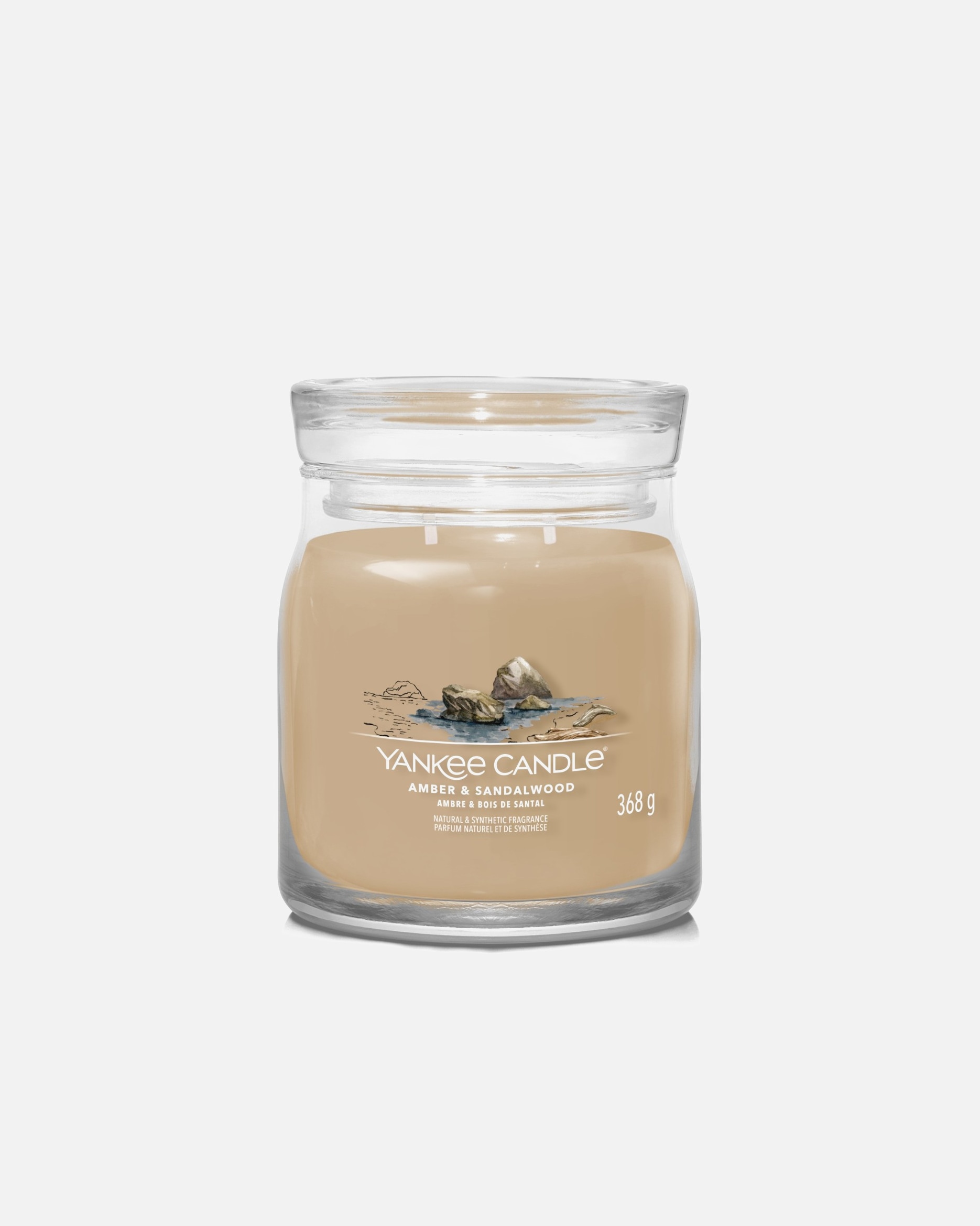 Kerze für Unisex YANKEE CANDLE Amber & Sandalwood 368 g - Signature