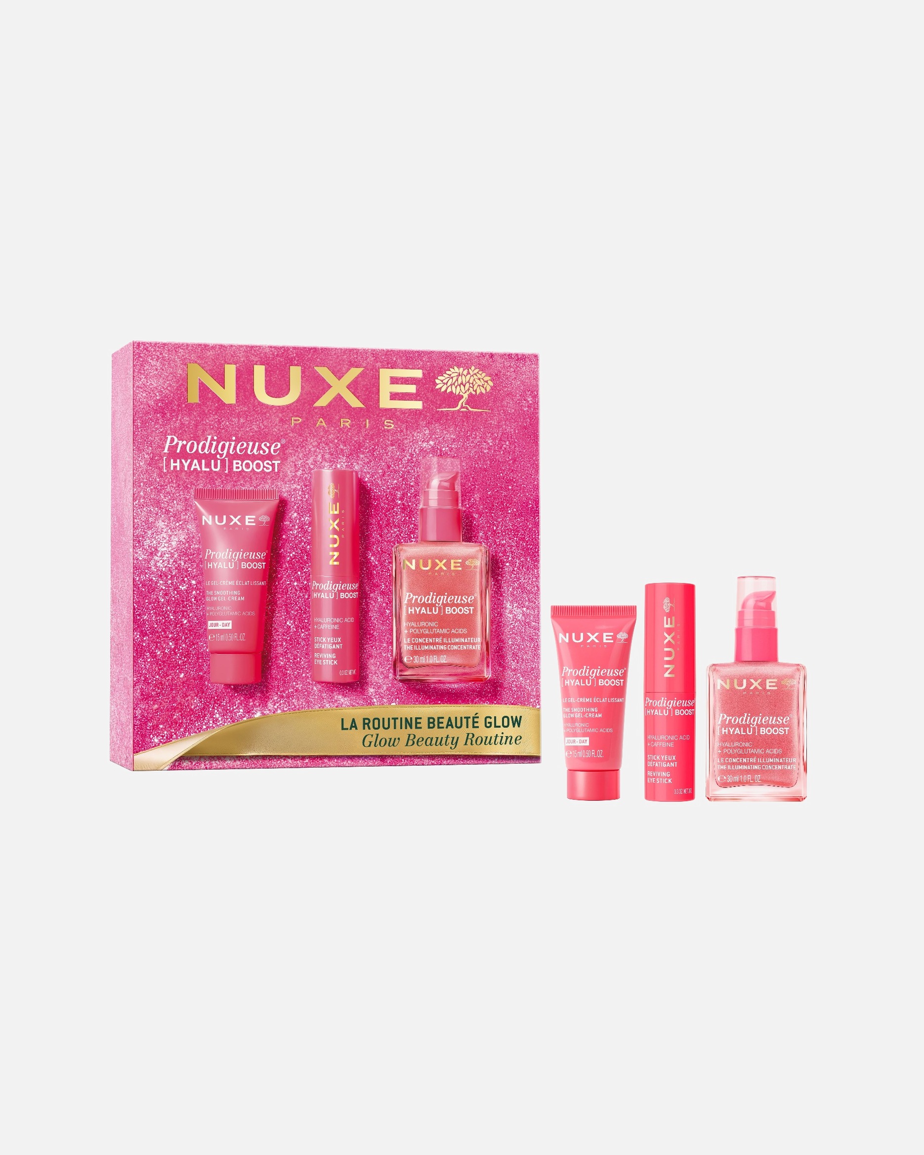 Gesichtspflegeset für Unisex NUXE Prodigieuse® Hyalu Boost Die Glow-Schönheitsroutine 1 Stück