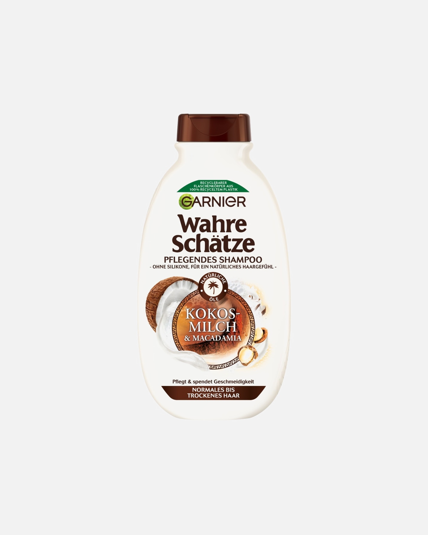 Shampoo für Unisex Garnier Wahre Schätze Kokosmilch & Macadamia 250 ml