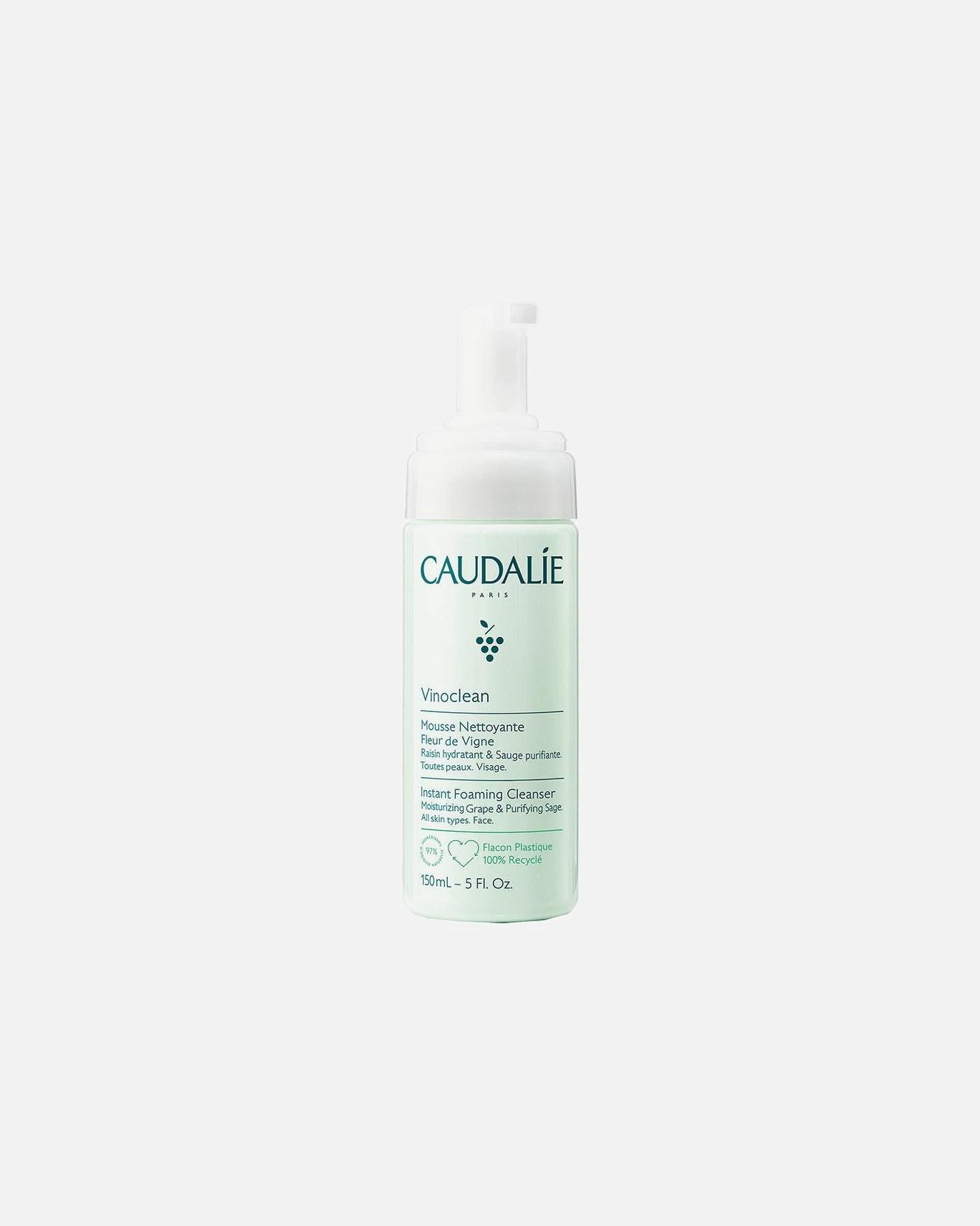 Gesichtsreinigungsschaum für Unisex Caudalie Vinoclean Instant Foaming Cleanser 150 ml