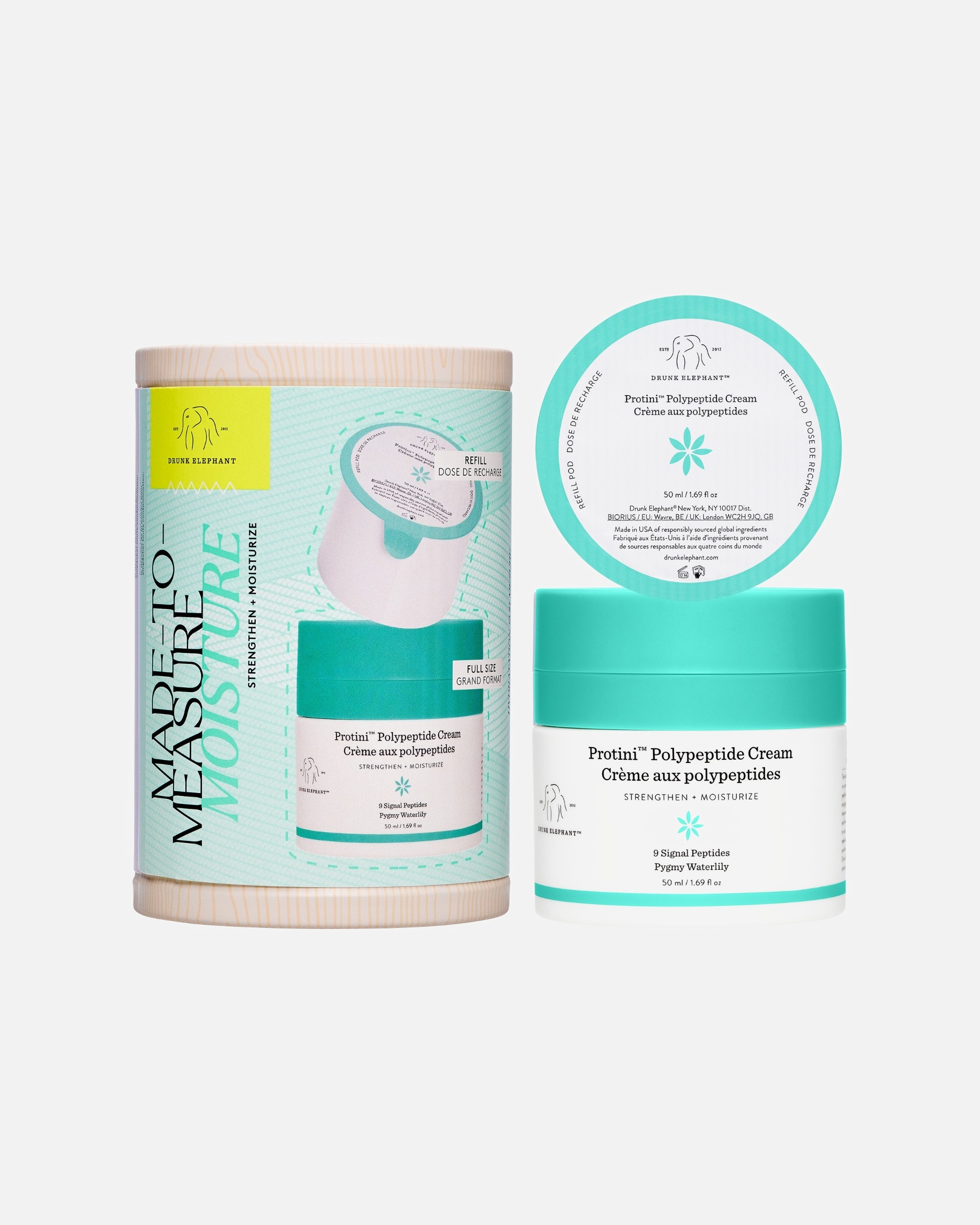 Gesichtspflegeset für Unisex Drunk Elephant Protini Polypeptide Cream Refill Kit 1 Stück