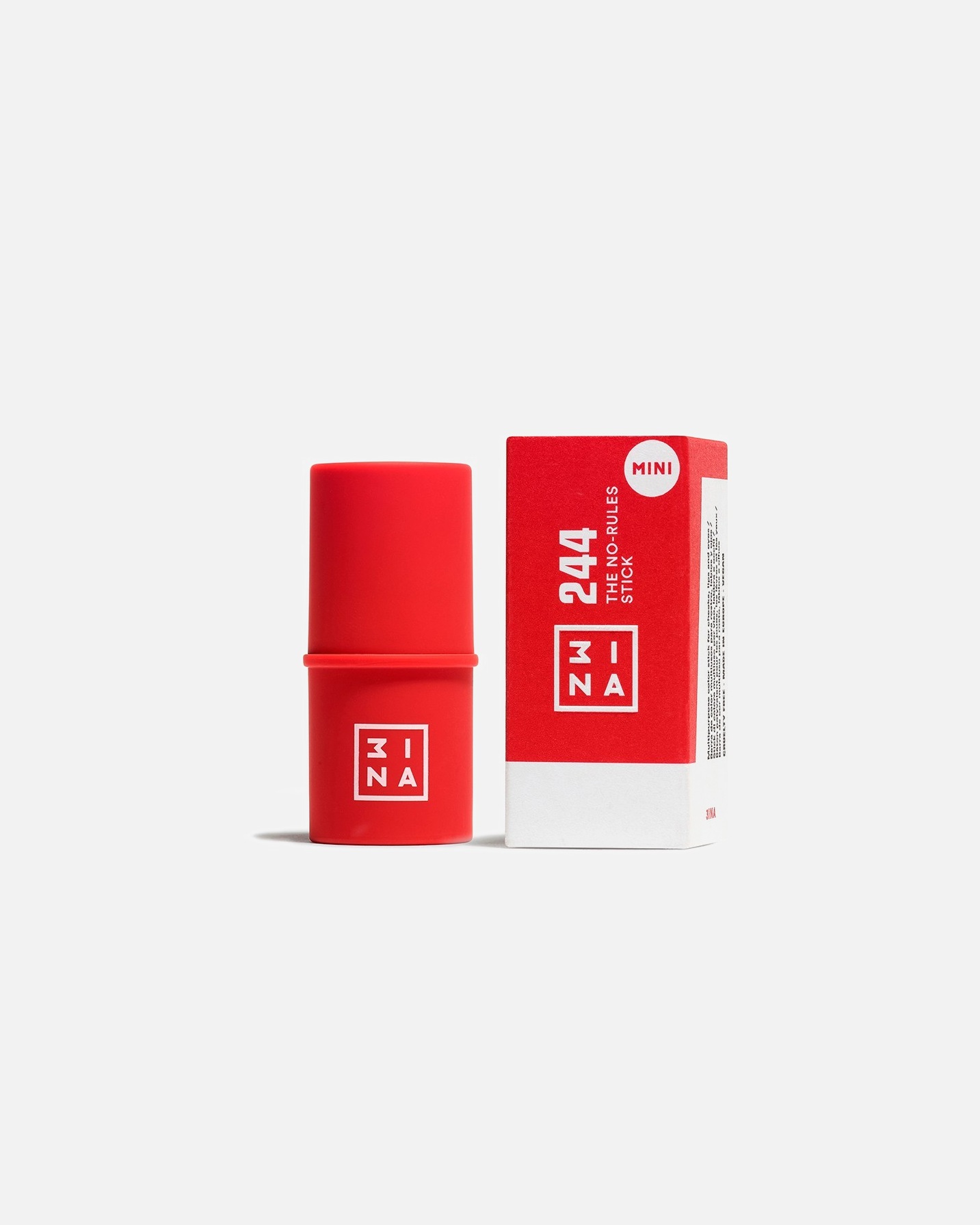 Blush für Unisex 3INA The No - Rules Stick mini 244 - RED
