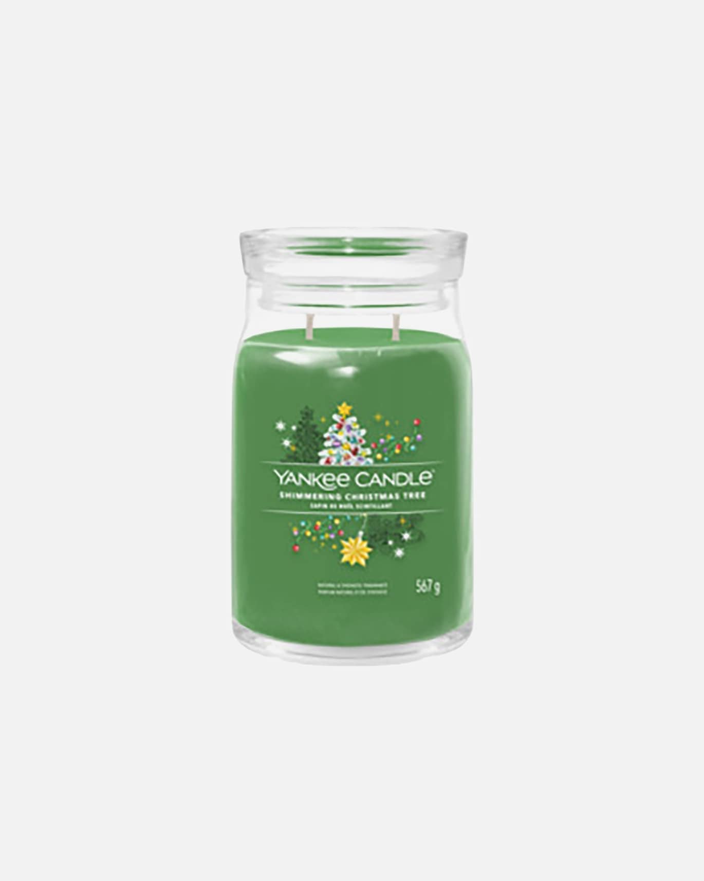 Kerze für Unisex YANKEE CANDLE SIGNATURE GROSSES GLAS SHIMMERING CHRISTMAS TREE 567 Gramm