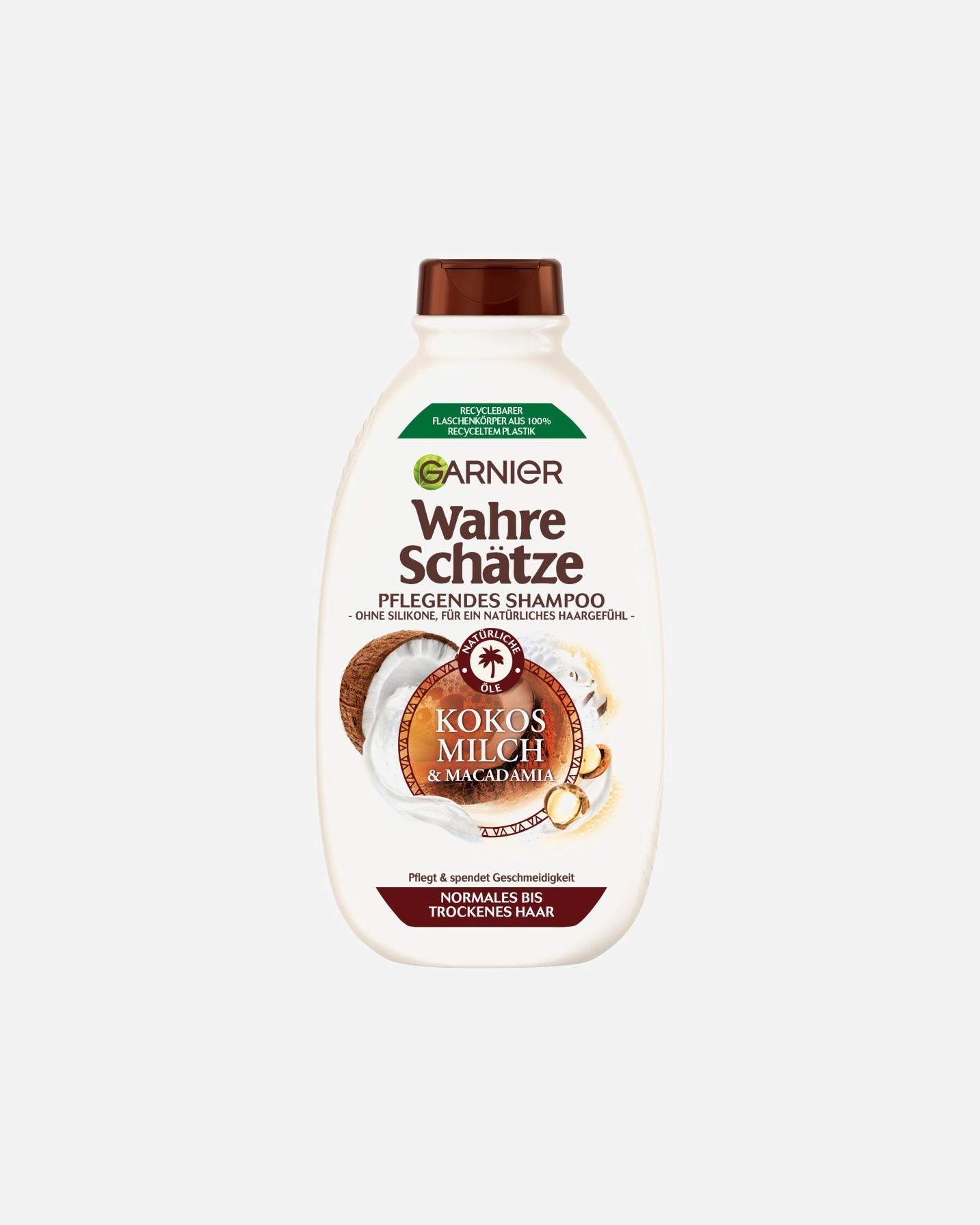 Shampoo für Unisex Garnier Wahre Schätze Kokosmilch & Macadamia 400 ml