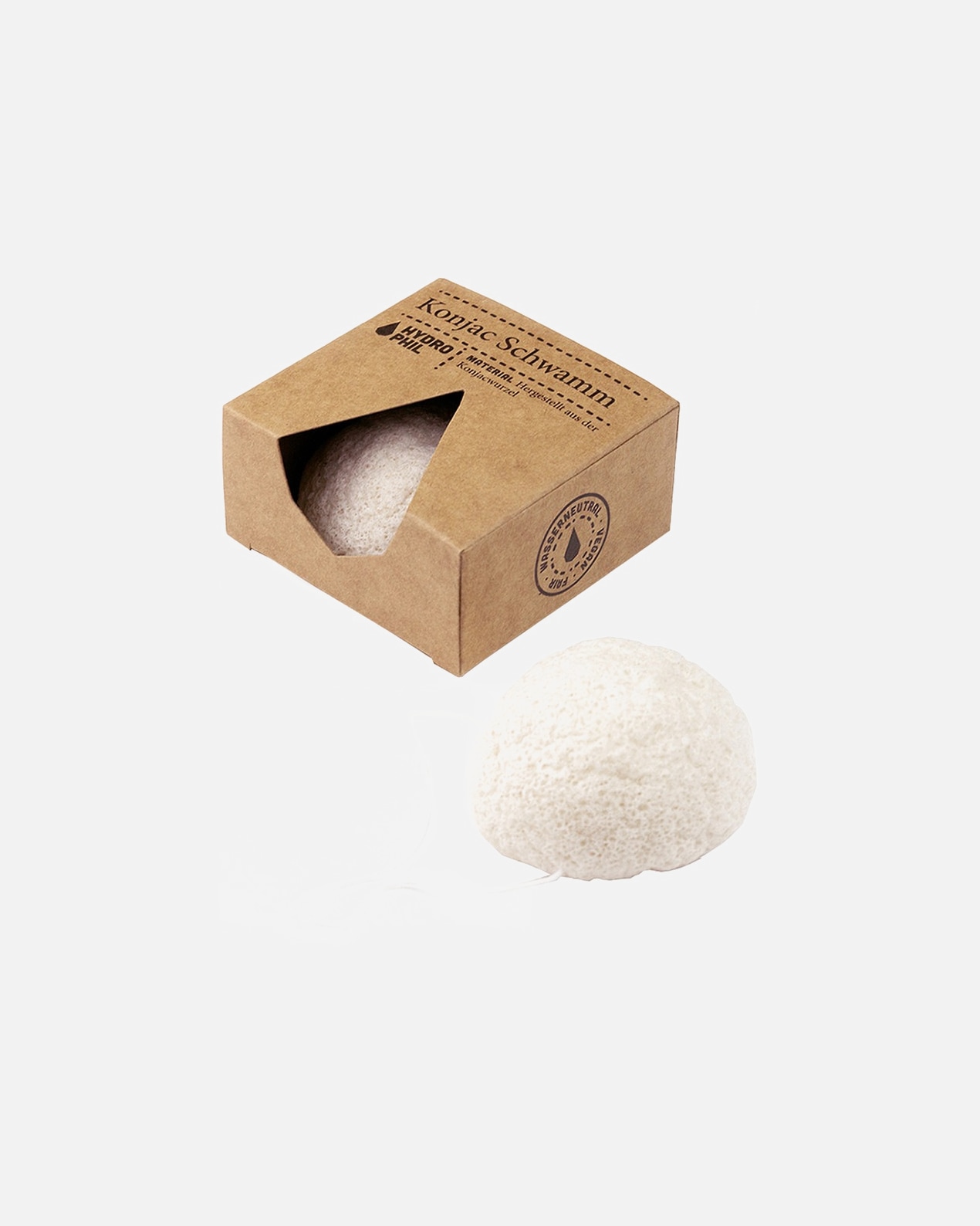 Duschschwamm für Unisex Hydrophil Konjac Schwamm – umweltfreundlich – für Reinigung & Peeling 1 Stk.