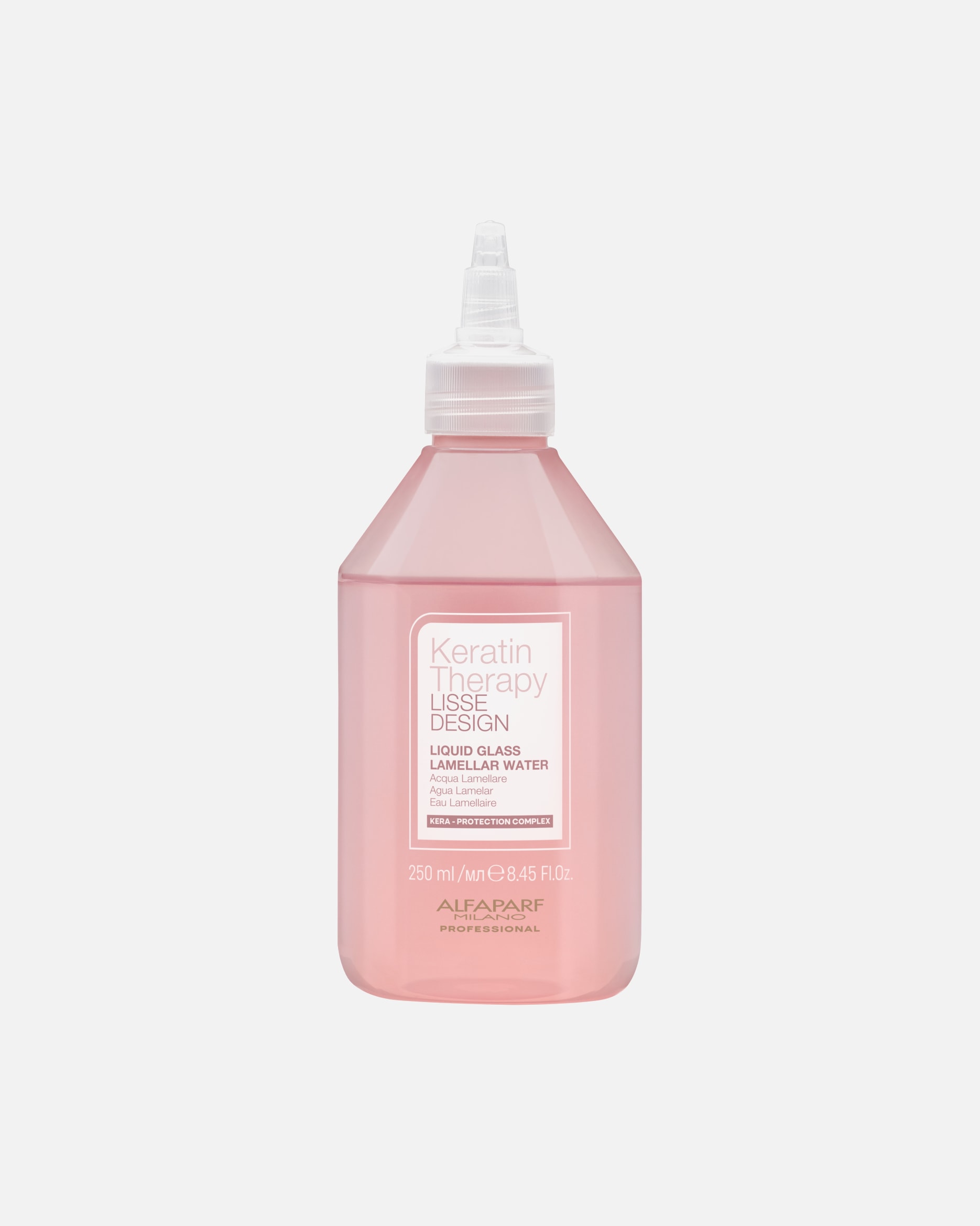 Haarkur für Unisex ALFAPARF MILANO Keratin Therapy Lisse Design Liquid Glass Lamellar Water 250 ml