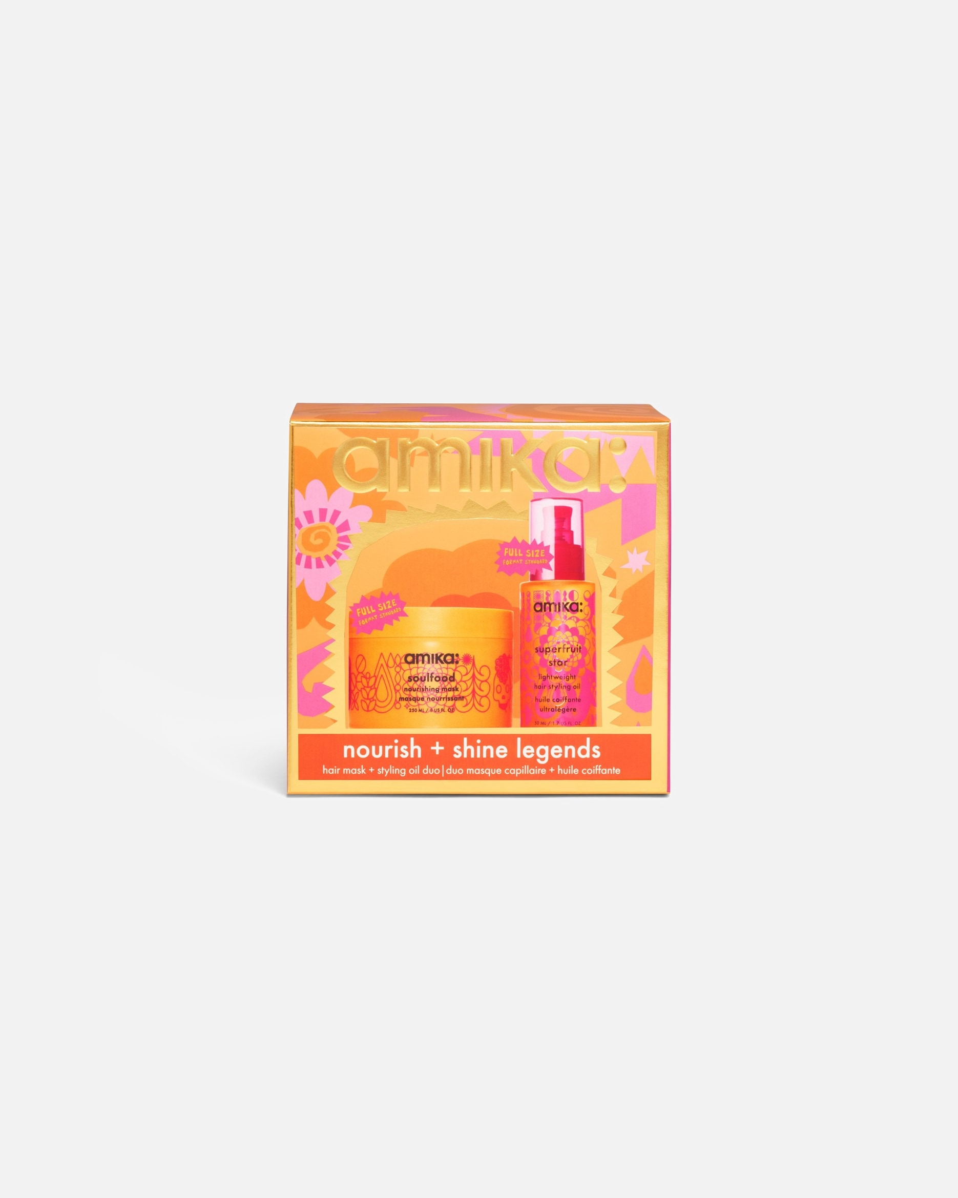 Haarpflegeset für Unisex Amika Nourishing + Shine Legends 1 Stück