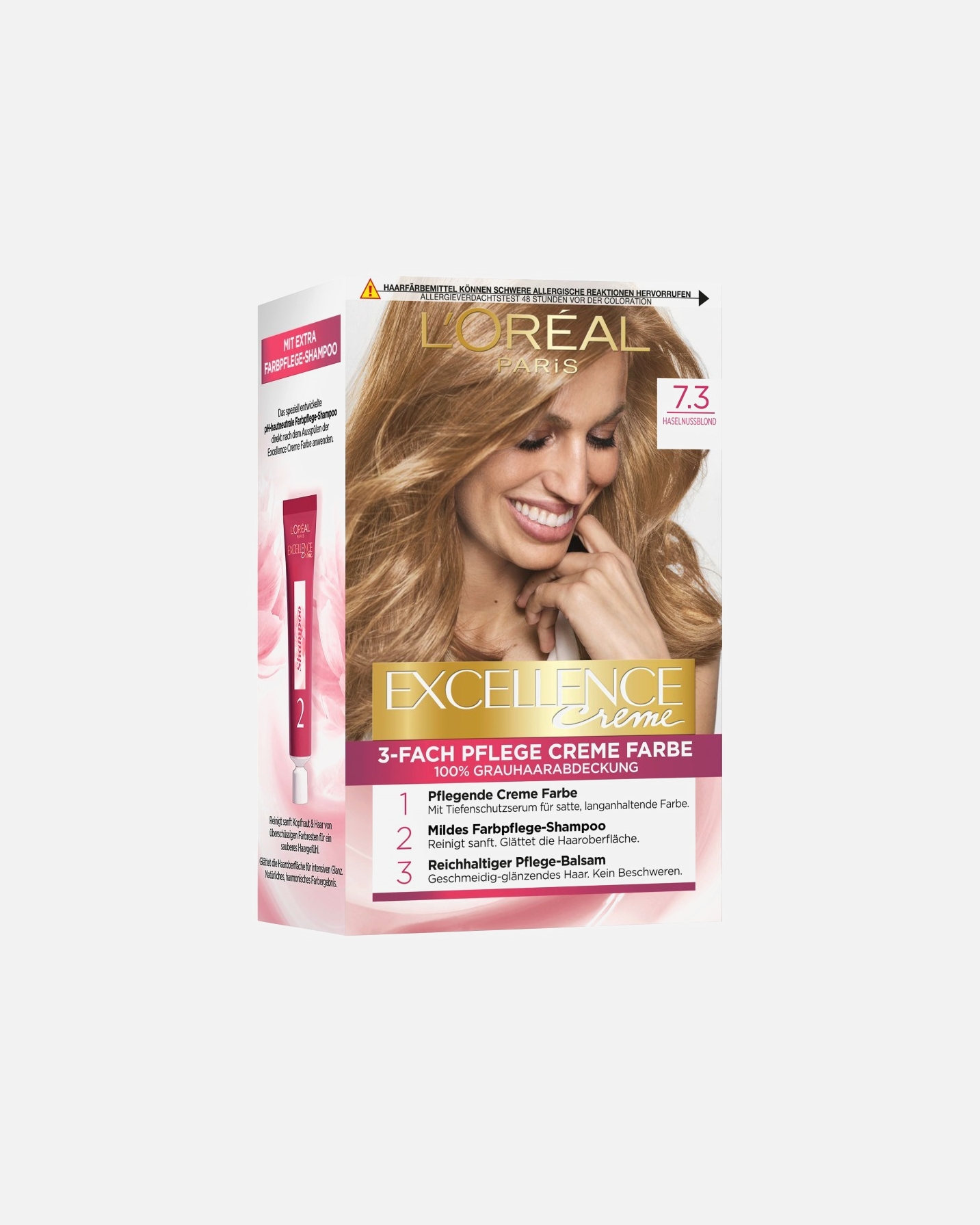 Haarfarbe für Weiblich L’Oréal Paris Excellence Crème Haselnussbraun 7,30