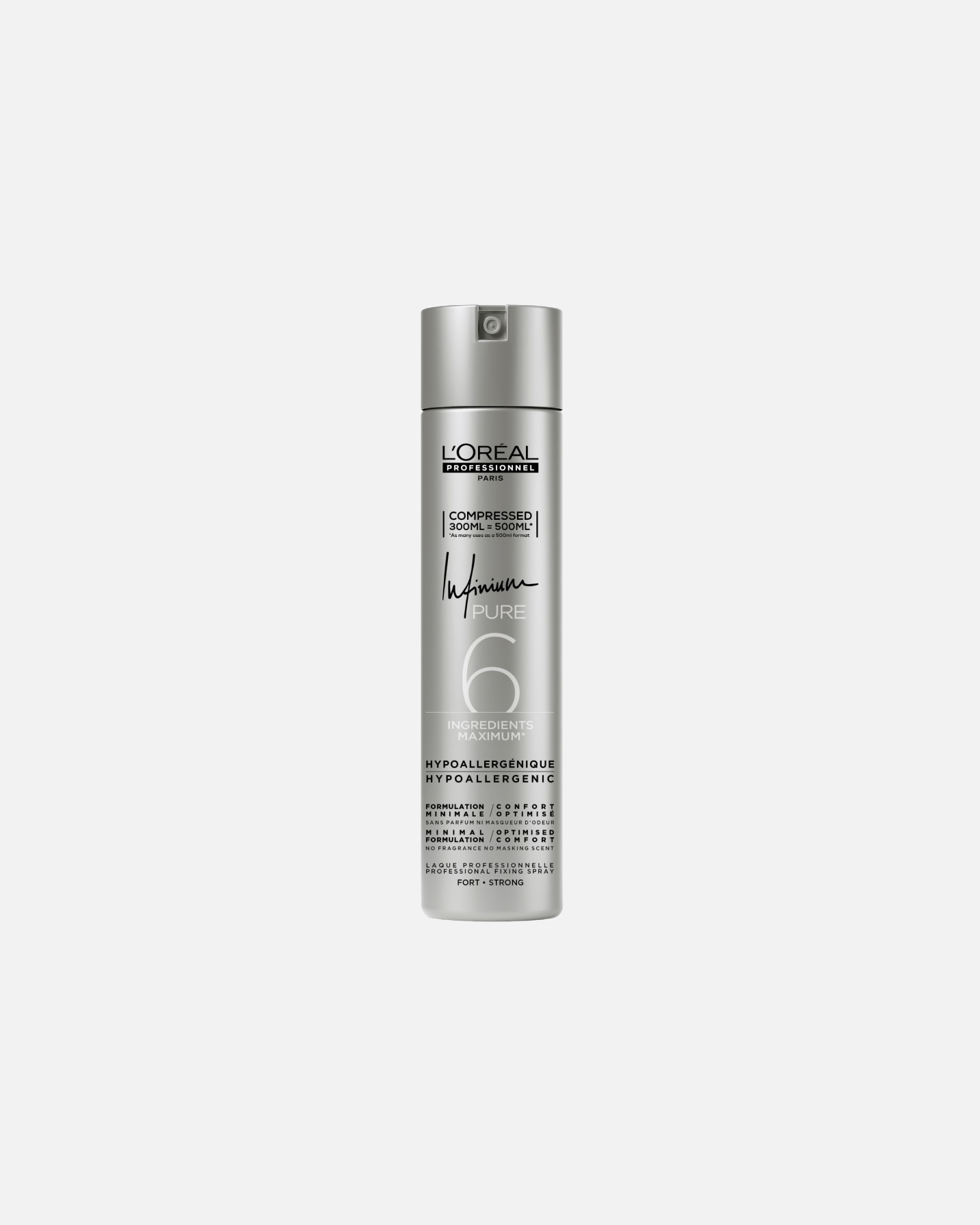Haarspray für Unisex L´Oréal Professionnel Paris Infinium Pure Strong 300 ml