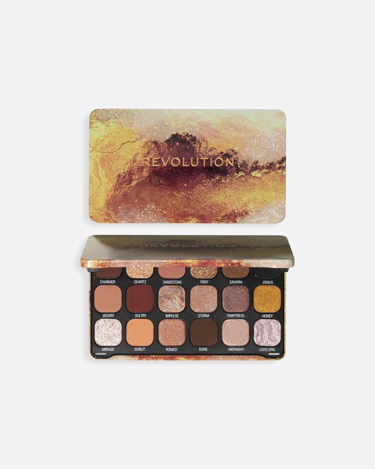 Lidschatten für Unisex Revolution Pro Forever Flawless Palette Bronze Temptation 1 Gramm